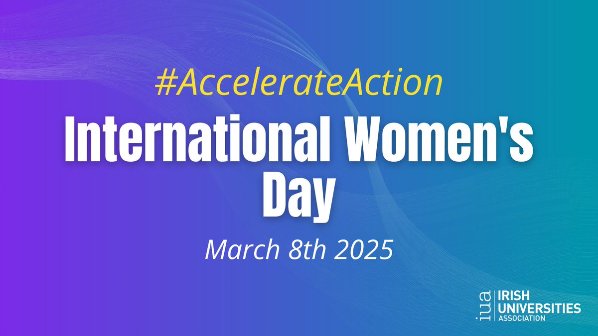 The theme for International Women’s Day (IWD) 2025, is “Accelerate Action” calling for urgent steps toward gender equality.
Tony McMahon shares his thoughts on what this means for Irish Higher Education, click below to read👇
#IWD2025 #IWD #IUAedi
iua.ie/publications/i…