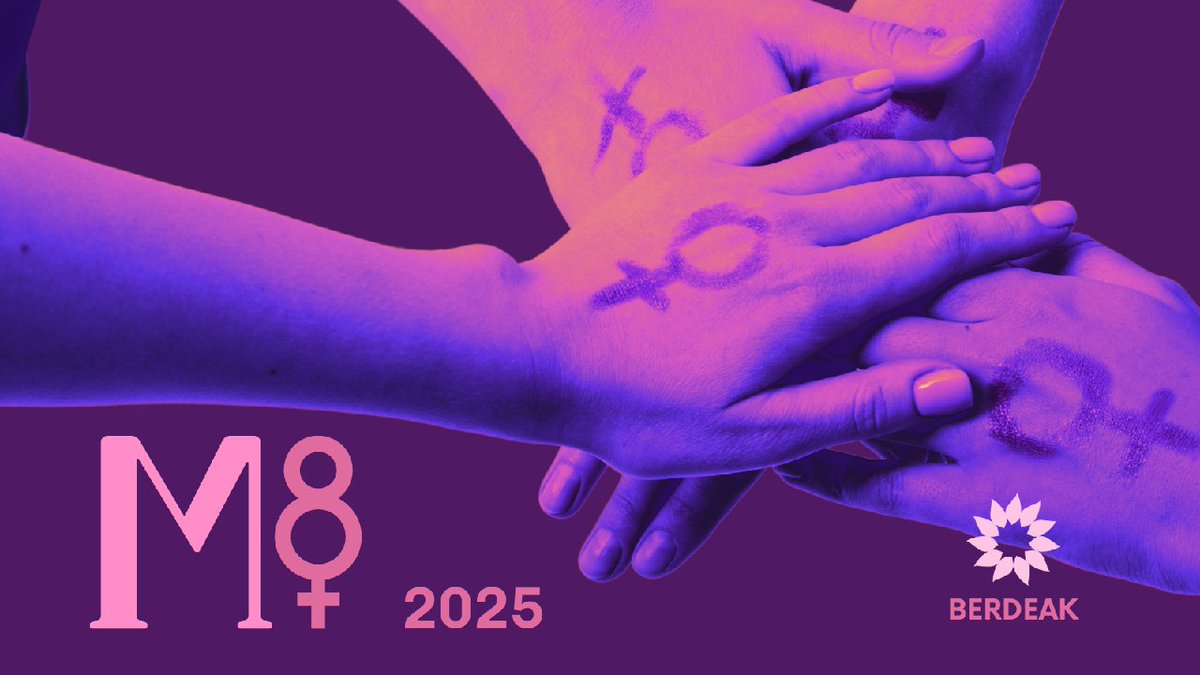 BerdeakEquo_'s tweet photo. ♀️Listas para el #8M? 
♀️Martxoaren 8rako prest?

📢🙋‍♀️Kalean ikusiko dugu elkar
📢🙋‍♀️Nos vemos en las calles

Hermanas, madres, compañeras, amigas, todas juntas
más feminismo 🩷💜, 
mejor planeta 🌍!

Ahizpak, amak, lagunak, denak batera, 
feminismo gehiago💜, 
planeta hobea 🌍 ! https://t.co/0o3cwx9Vmk