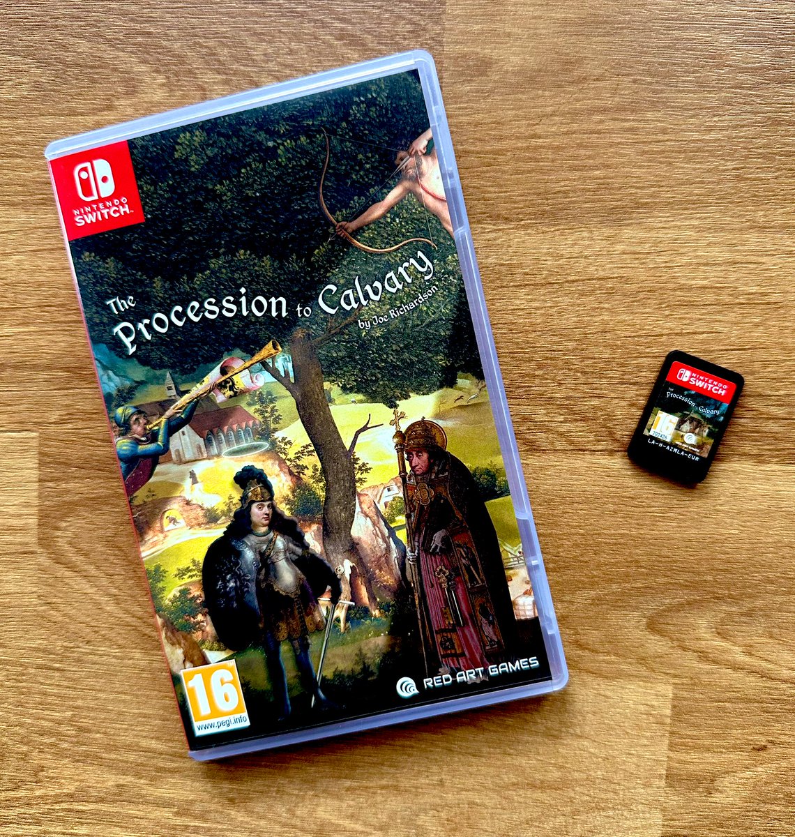 LaCavernaGamer's tweet photo. 🕹️UN JUEGO CADA DÍA DE 2025 - DÍA 66

⚔️🛡️ THE PROCESSION TO CALVARY - Una aventura gráfica cuyo arte está sacado de obras pictóricas de la Edad Media y el Renacimiento. Vuestra misión es dar caza a Saturnino el Divino. No es serio. Esto es comedia GOD digna de los Monty Python. https://t.co/dzy0Bq7slZ