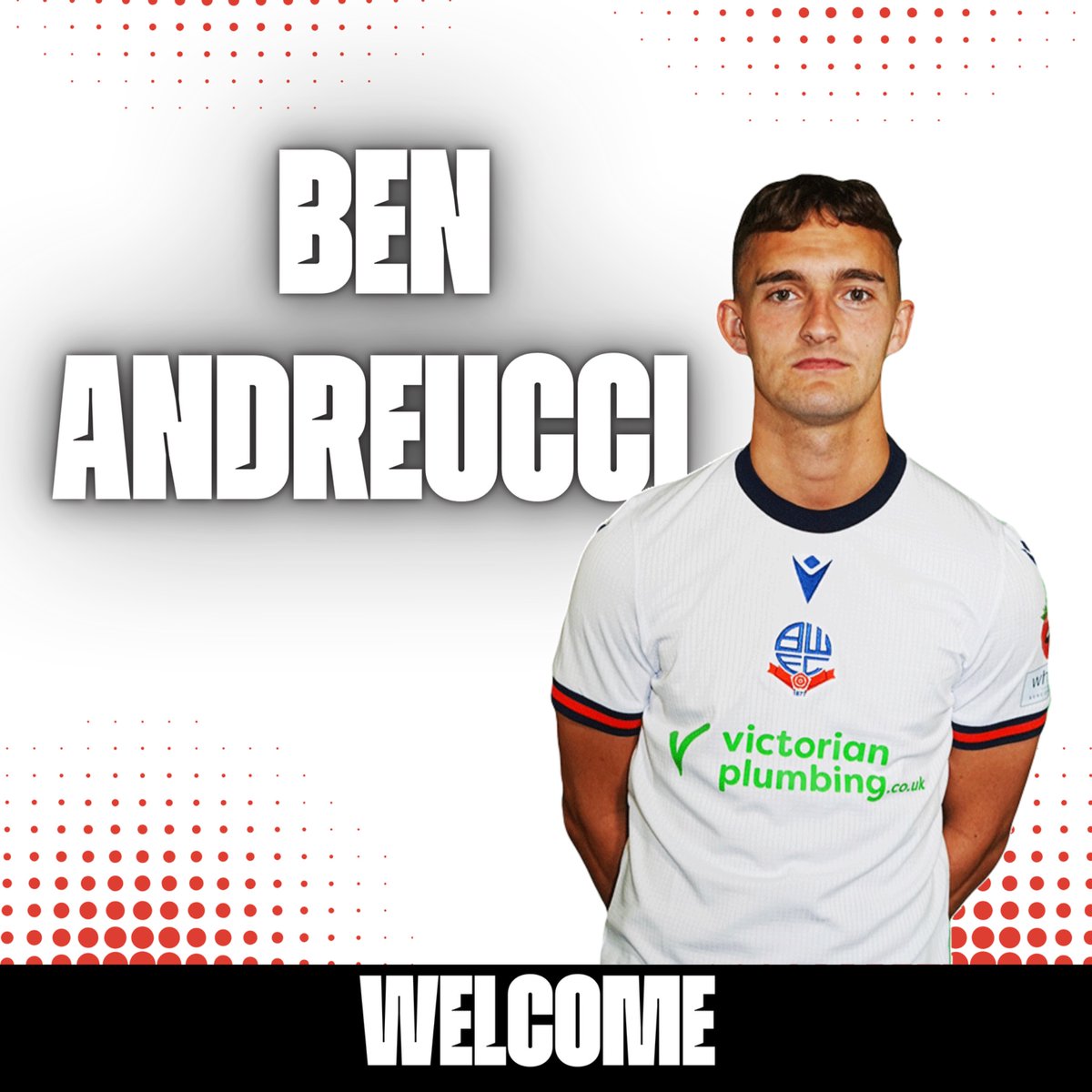 📣 STRIKER INCOMING 📣

Darlington has signed 20-year-old striker Ben Andreucci on loan from Bolton Wanderers for the remainder of the season. 

We would like to thank Bolton for their assistance with the loan and wish Ben the best during his time with us.

#WeAreDarlo #yourclub