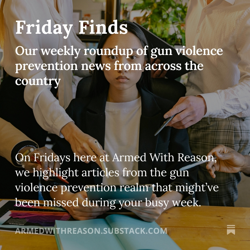 Friday Finds open.substack.com/pub/armedwithr… Our weekly roundup of GVP news from across the country, including updates on Mexico’s lawsuit against U.S. gun manufacturers, new firearms data, “Thoughts &amp; Prayers” toilet paper, and more… #gunviolenceawareness #GVP