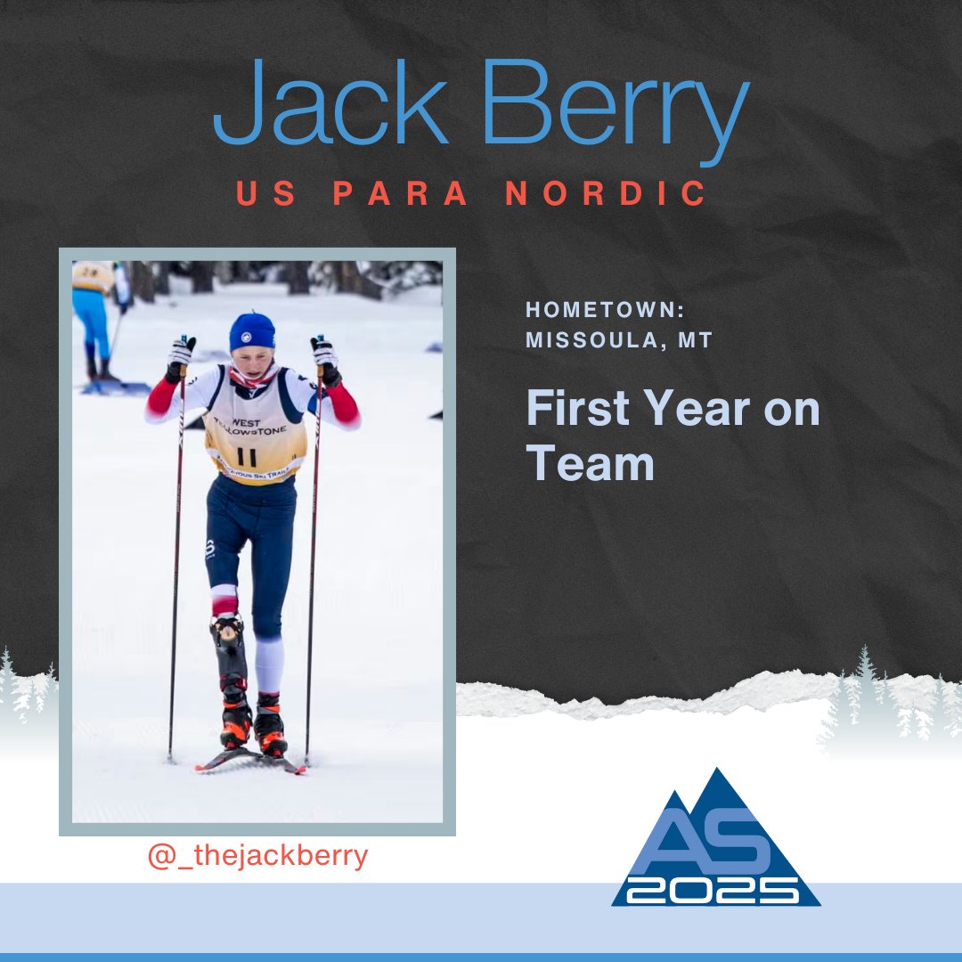 Montana's rising star Jack Berry represents the future of US Para Nordic! At just 17, this Missoula high school senior is already making waves in his rookie season on the national team. Keep your eyes on this young talent! ⛷️

#AS2025 #MeetTheTeam #ParaNordic #TeamUSA
