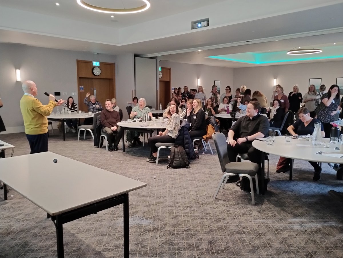 EmEdsupport's tweet photo. Andrew’s keynote left us feeling truly inspired, and the workshops provided a fantastic opportunity for schools to connect and reflect on how to develop a sense of belonging for all our pupils - ensuring they feel valued, included, and empowered to achieve. https://t.co/O7G3pvkukd