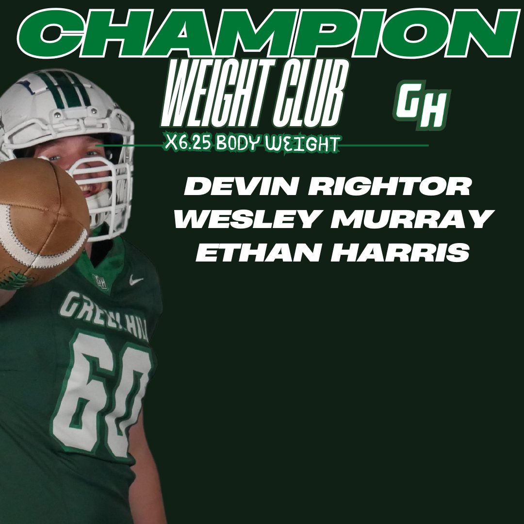 Congrats to our new members of our weight clubs after the 2nd maxes!

#TheHill