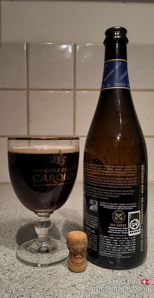Michael ๐ฉ๐ฐ (@jonasen1968) on Twitter photo Brouwerij Het Anker ๐ง๐ช
Gouden Carolus Cuvรฉe van de Keizer Imperial Dark (2024) ๐ป๐ป๐ป๐ป๐ป๐
Alkohol: 11,0 %
IBU: 15
Indehold: 750 ml.
Type: Belgian Strong Dark Ale
Serverings temp: 10 - 12
hetanker.be/nl #hetanker <a href="/BreweryHetAnker/">Brouwerij Het Anker</a>
Kรธbt pรฅ: ol2go.dk ๐ Brouwerij Het Anker ๐ง๐ช
Gouden Carolus Cuvรฉe van de Keizer Imperial Dark (2024) ๐ป๐ป๐ป๐ป๐ป๐
Alkohol: 11,0 %
IBU: 15
Indehold: 750 ml.
Type: Belgian Strong Dark Ale
Serverings temp: 10 - 12
hetanker.be/nl #hetanker <a href="/BreweryHetAnker/">Brouwerij Het Anker</a>
Kรธbt pรฅ: ol2go.dk ๐