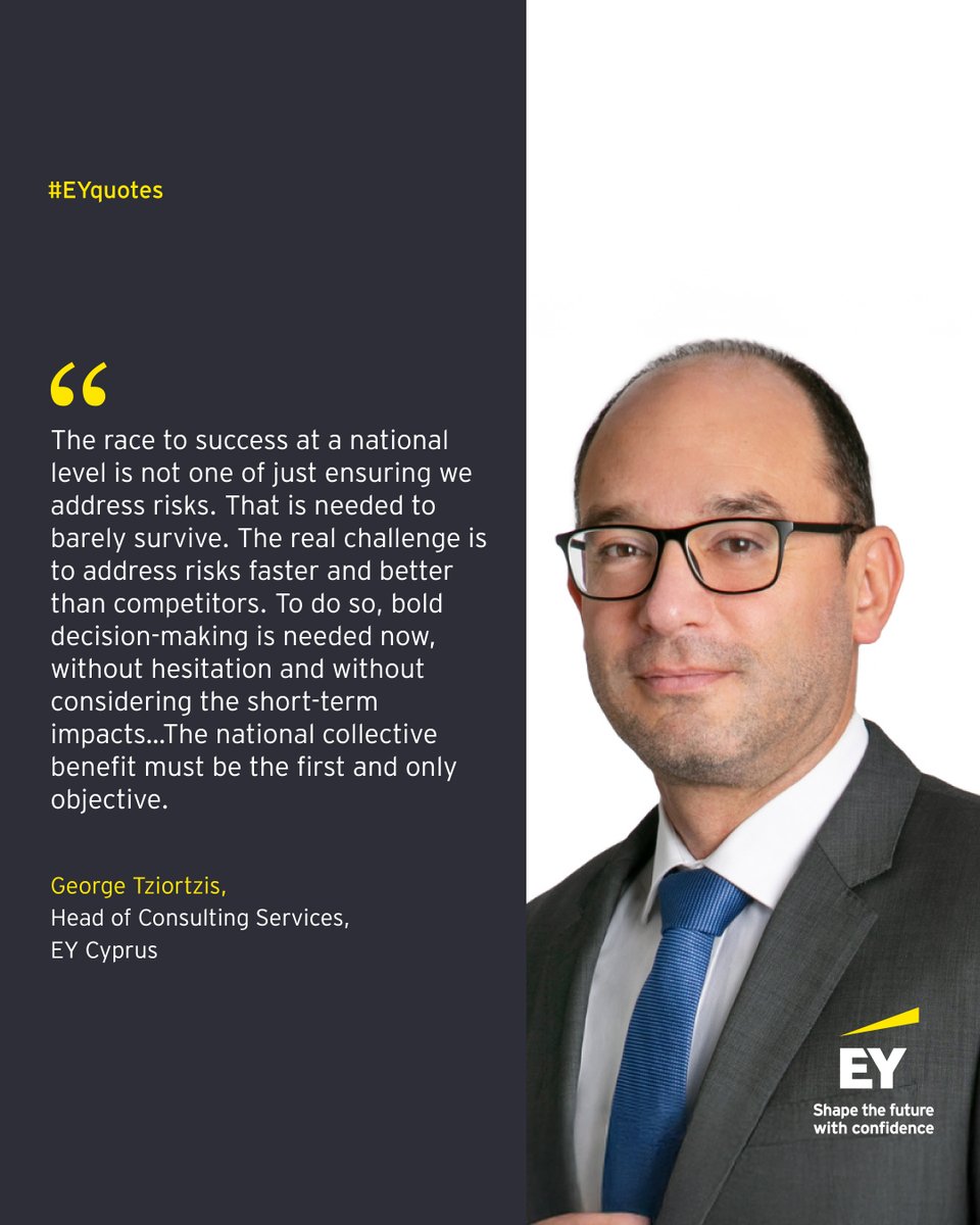 🌍As governments worldwide are navigating uncertainty, Cyprus is also facing similar challenges, such as rising debt, labour shortages, cybersecurity threats and climate change. 📊

🔗Read the article here: EY: go.ey.com/43pdLj1

#EYCyprus #ShapeTheFutureWithConfidence