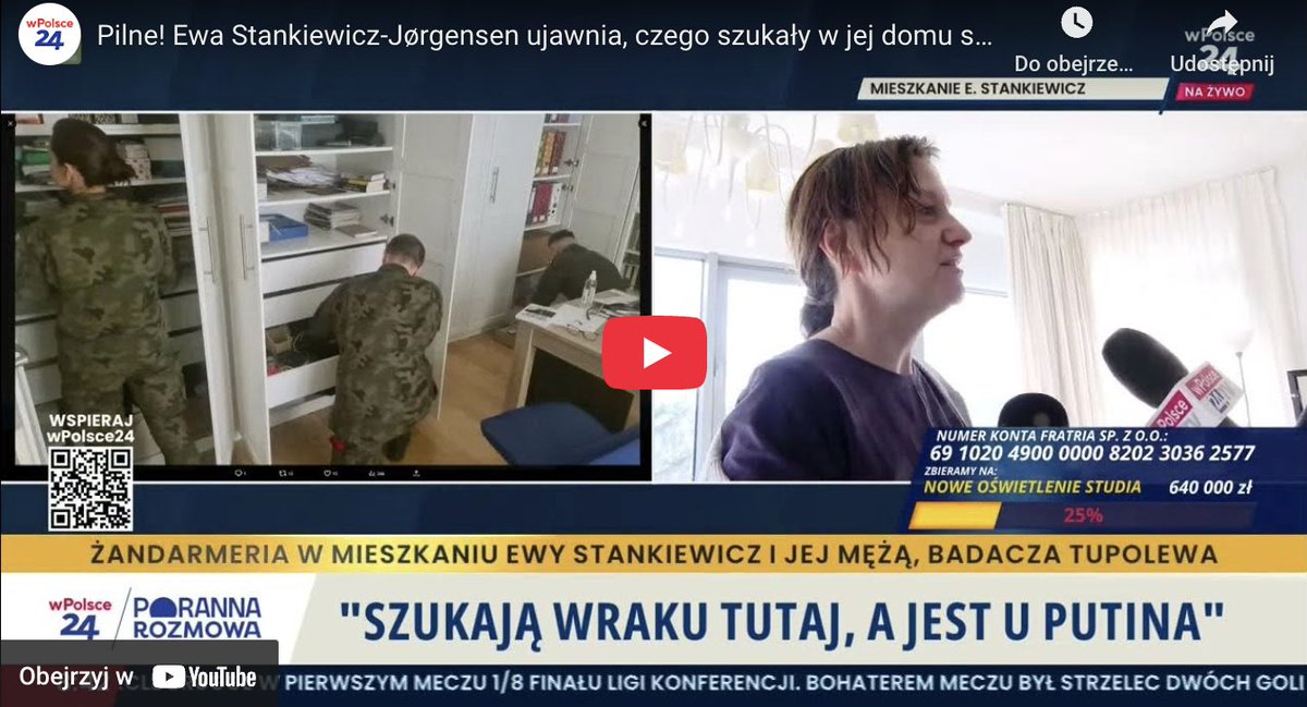 CMWP SDP stanowczo apeluje o poszanowanie prawa do zachowania tajemnicy dziennikarskiej Ewy Stankiewicz , bo przez lata zajmuje się ona  katastrofą smoleńską. Wiemy z jakim ryzykiem to się wiąże
cmwp.sdp.pl/zandarmeria-wo…