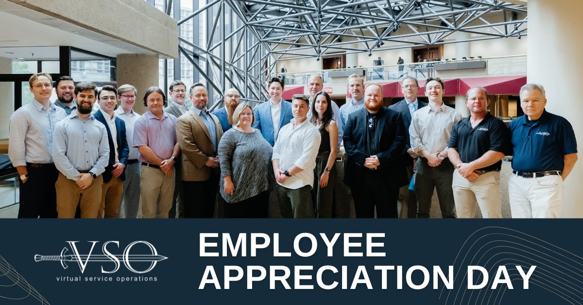 Happy Employee Appreciation Day to the incredible team at VSO—your dedication and hard work drive our success every day!

#EmployeeAppreciationDay #CompanyCulture #Grateful