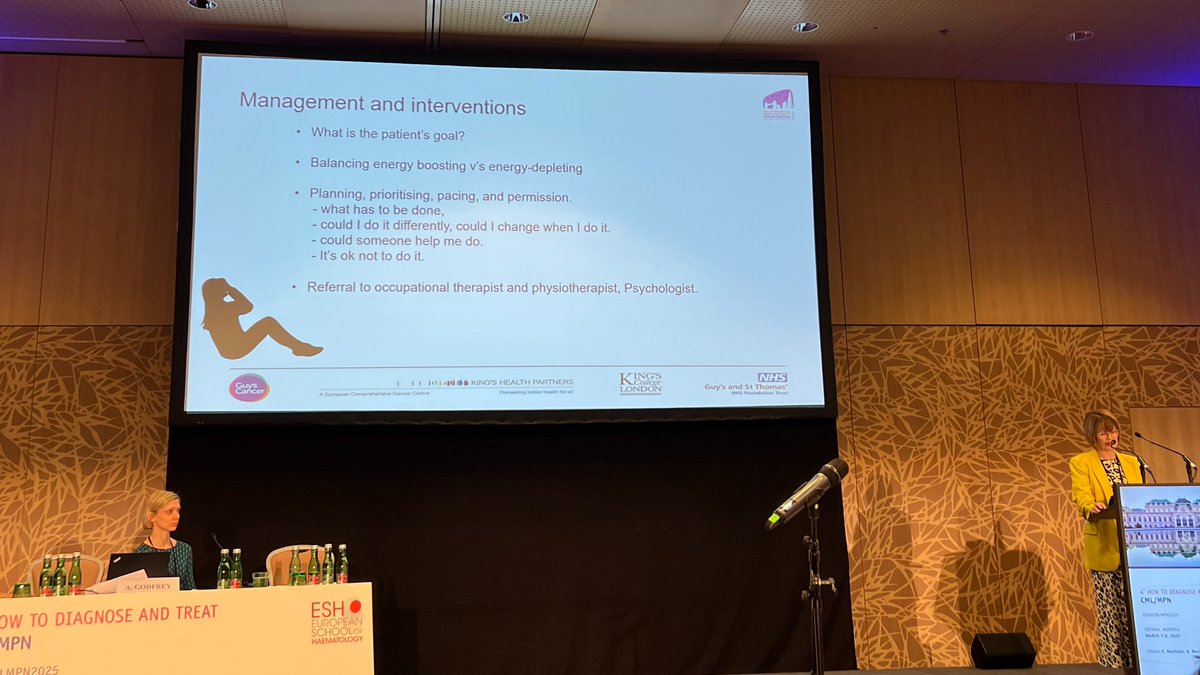 ESH (Haematology) (@eshaematology) on Twitter photo At #ESHMPNCML2025, ANP <a href="/WoodleyClaire/">Claire Woodley</a> is bringing attention to an essential yet often underappreciated aspect of MPN: fatigue management. 😮💨
💡 Raising awareness and integrating fatigue management into routine care is essential for a truly patient-centered approach in MPN. At #ESHMPNCML2025, ANP <a href="/WoodleyClaire/">Claire Woodley</a> is bringing attention to an essential yet often underappreciated aspect of MPN: fatigue management. 😮💨
💡 Raising awareness and integrating fatigue management into routine care is essential for a truly patient-centered approach in MPN.