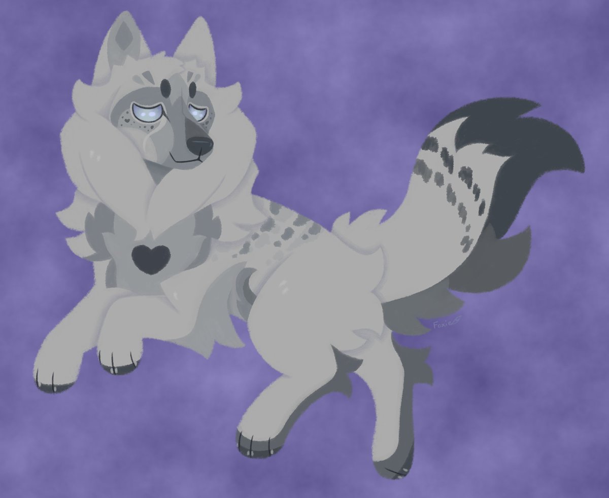 What a floofy baby! 💜

#oc #commission #canine #character #artist #illustration #animals