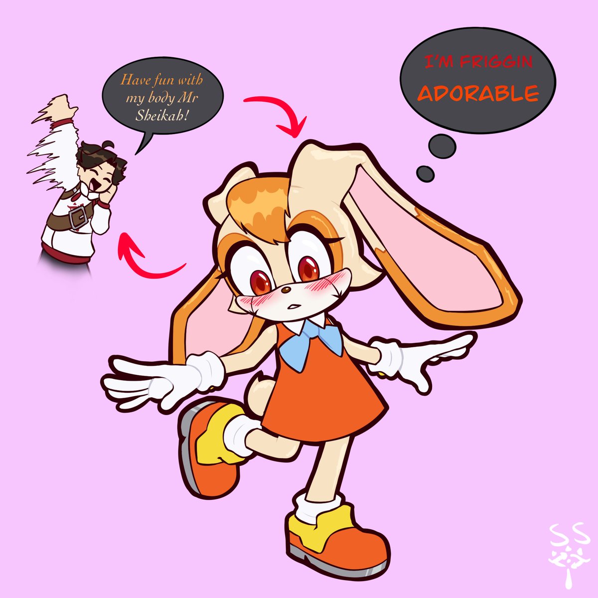 SheikahSwapper's tweet photo. Time for the form lock!

Me and Cream have swapped bodies cus why not, its fun!

❤️ = 12 hours

♻️ = 1 day https://t.co/HAcSaABNhX