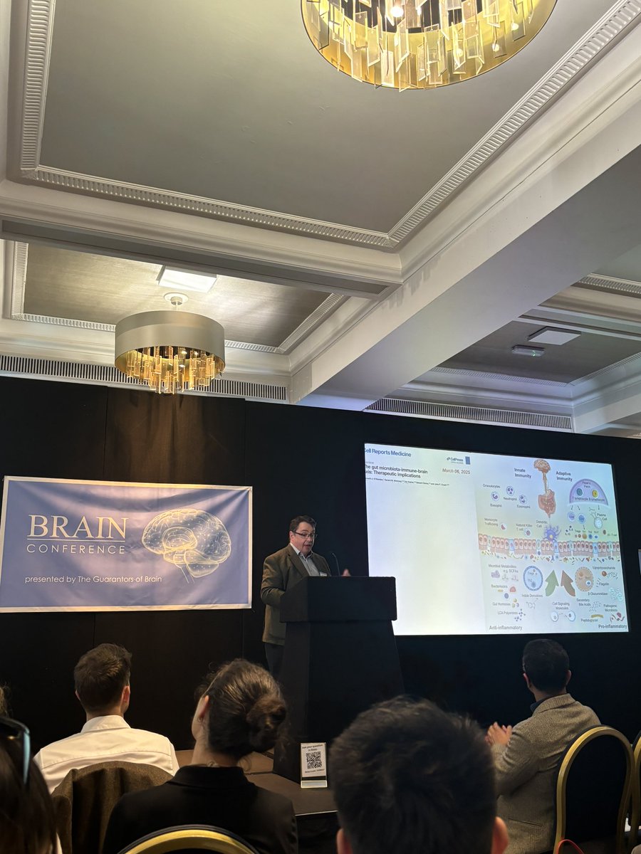 Incredible talk by <a href="/jfcryan/">John F. Cryan</a> about gut microbiota and its effects on human brain at the <a href="/Brain1878/">Brain</a> conference🧠