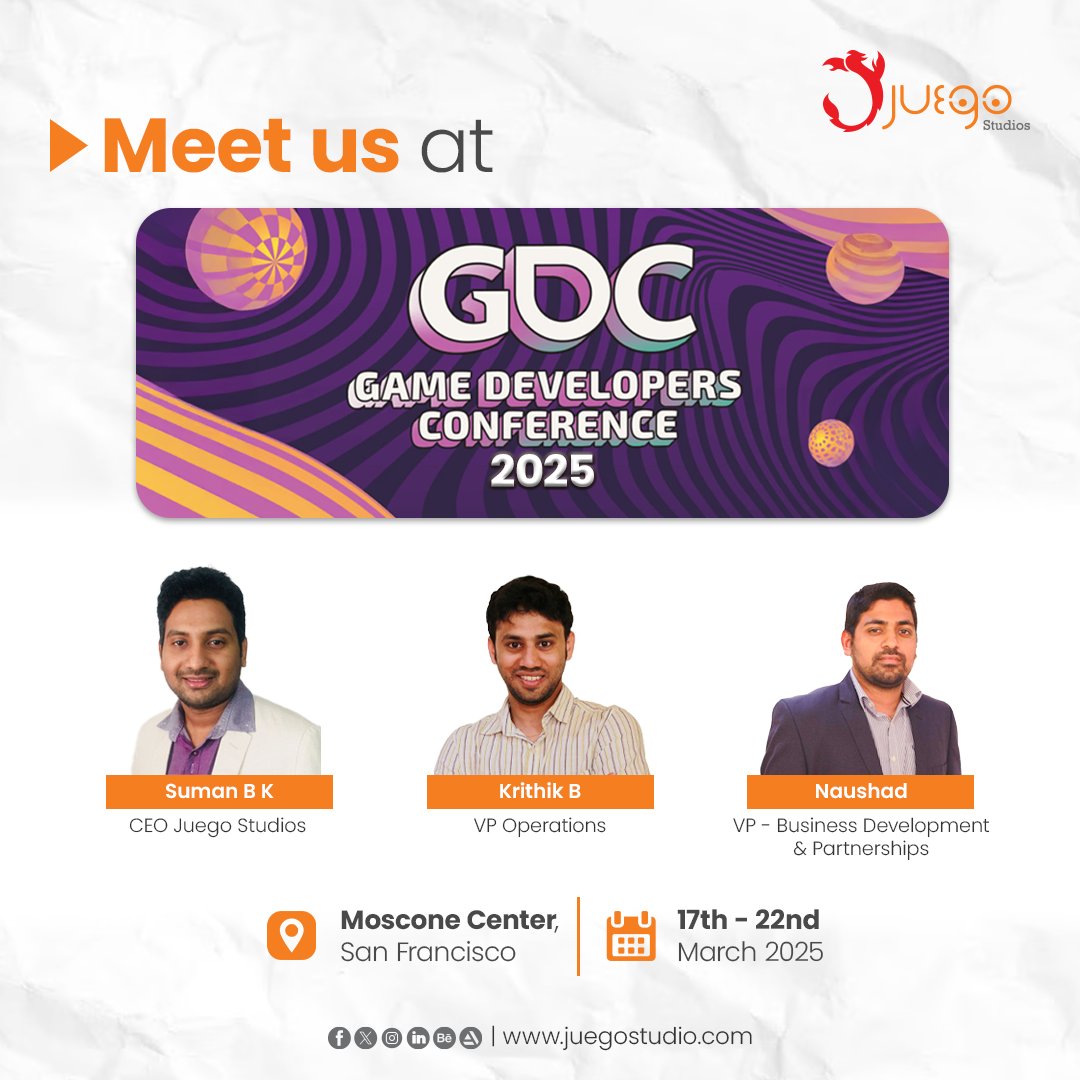 🚀 Just 1 Week to Go – See You at GDC 2025! 

If you have an outsourcing requirement, let’s discuss how we can help you

 ✅ Full-cycle game development
 ✅ Co-development
 ✅ Game art &amp; animation
 ✅ Game porting
 ✅ Game prototyping

Drop a comment or DM Us to set up a chat