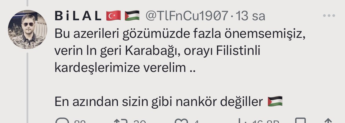 terseharf's tweet photo. Qarabağ ananın amı deyil filistinli ərəblərə verəsən 0rospu uşağı bilal https://t.co/2u08DnmyBi