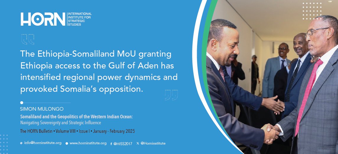 HORN International Institute for Strategic Studies (@horninstitute) on Twitter photo Article: Somaliland and the Geopolitics of the Western Indian Ocean: Navigating Sovereignty and Strategic Influence.
By: <a href="/simonmulongo/">Simon Mulongo</a>
Read it here: horninstitute.org/wp-content/upl… Article: Somaliland and the Geopolitics of the Western Indian Ocean: Navigating Sovereignty and Strategic Influence.
By: <a href="/simonmulongo/">Simon Mulongo</a>
Read it here: horninstitute.org/wp-content/upl…