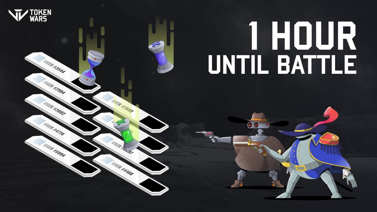 tokenwars (@tokenwars_io) on Twitter photo ⚔️ 1 Hour Until the Battle Begins! ⚔️ 
💰 $1,000 prize pool up for grabs in just 1 hour!
The countdown is on—TokenWars battle starts at 3PM UTC! ⏳
📩 Last chance to whitelist your wallet: battles.tokenwars.io/X
Get ready to back your token and fight for the win. See you ⚔️ 1 Hour Until the Battle Begins! ⚔️ 
💰 $1,000 prize pool up for grabs in just 1 hour!
The countdown is on—TokenWars battle starts at 3PM UTC! ⏳
📩 Last chance to whitelist your wallet: battles.tokenwars.io/X
Get ready to back your token and fight for the win. See you
