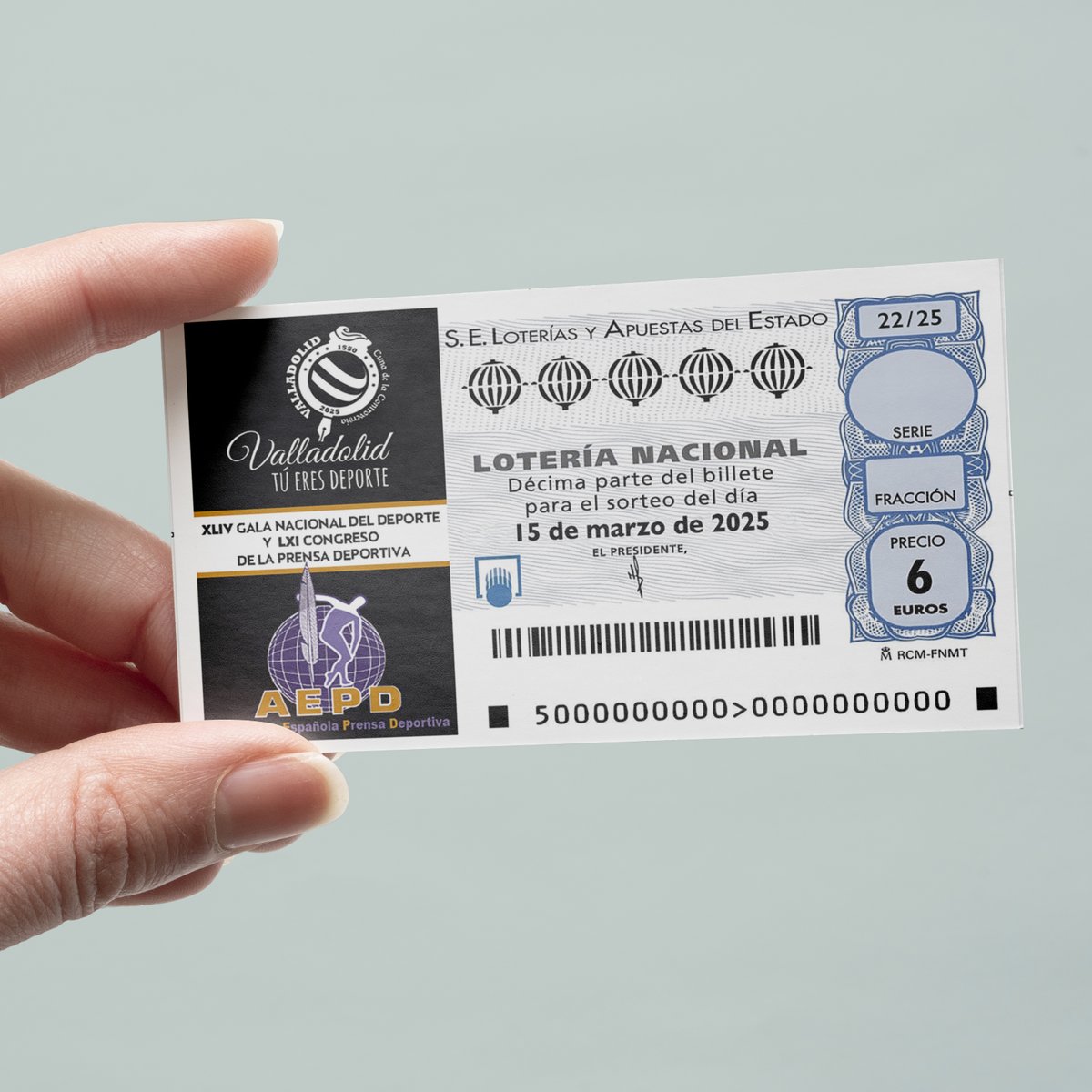 #portfolio
Me hace ilusión comunicaros que un logotipo que diseñé para la <a href="/APDValladolid/">APD Valladolid</a>, arriba a la izq, aparecerá en el boleto de Lotería Nacional del próximo 15 de marzo.

#lotería #logotipos #galadeporte2025 #Valladolid #valladolidtúeresdeporte #lacontroversiadevalladolid