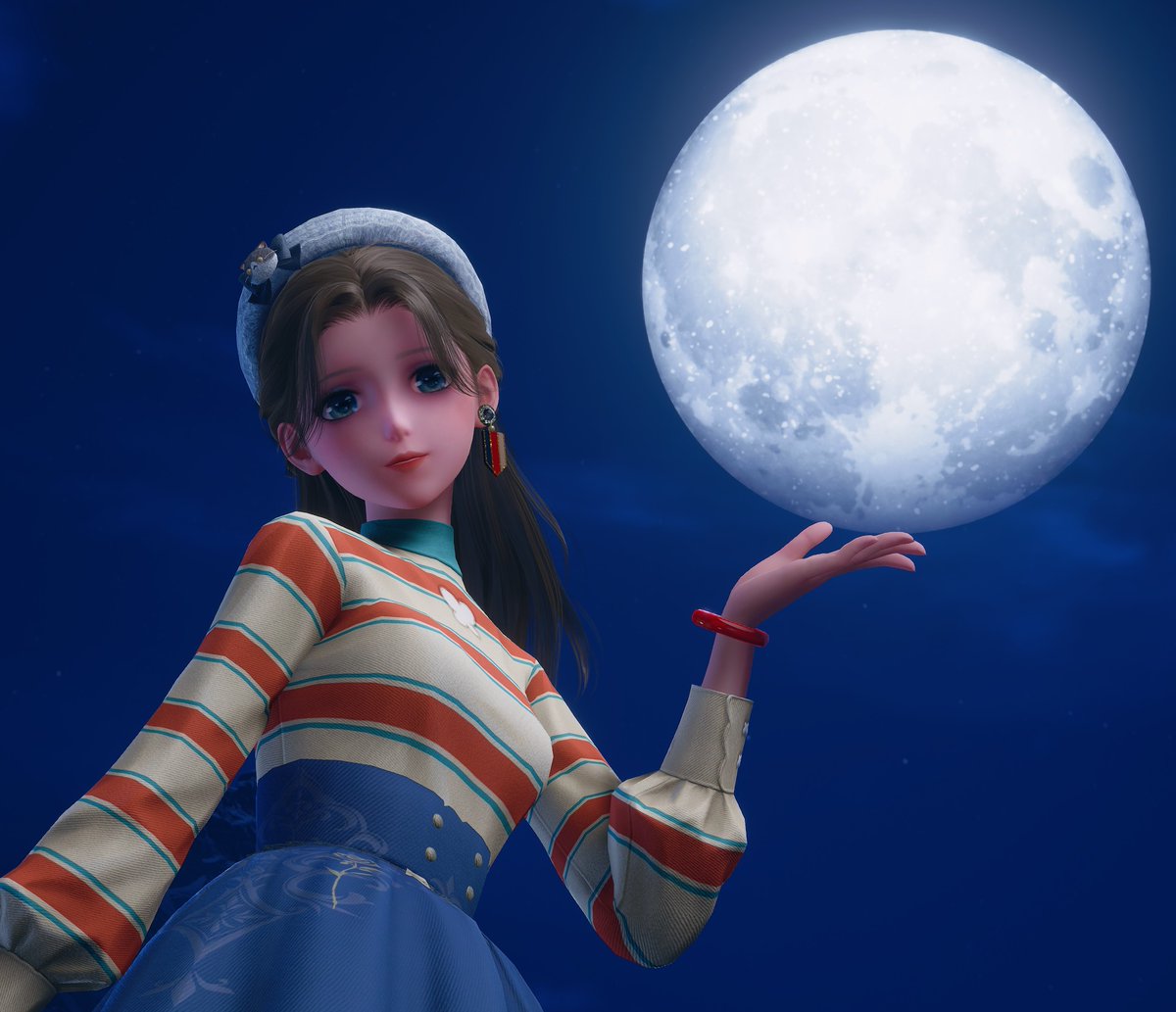 imothrell's tweet image. I feel like I can touch the moon with this game! #InfinityNikki #infinitynikkitwt