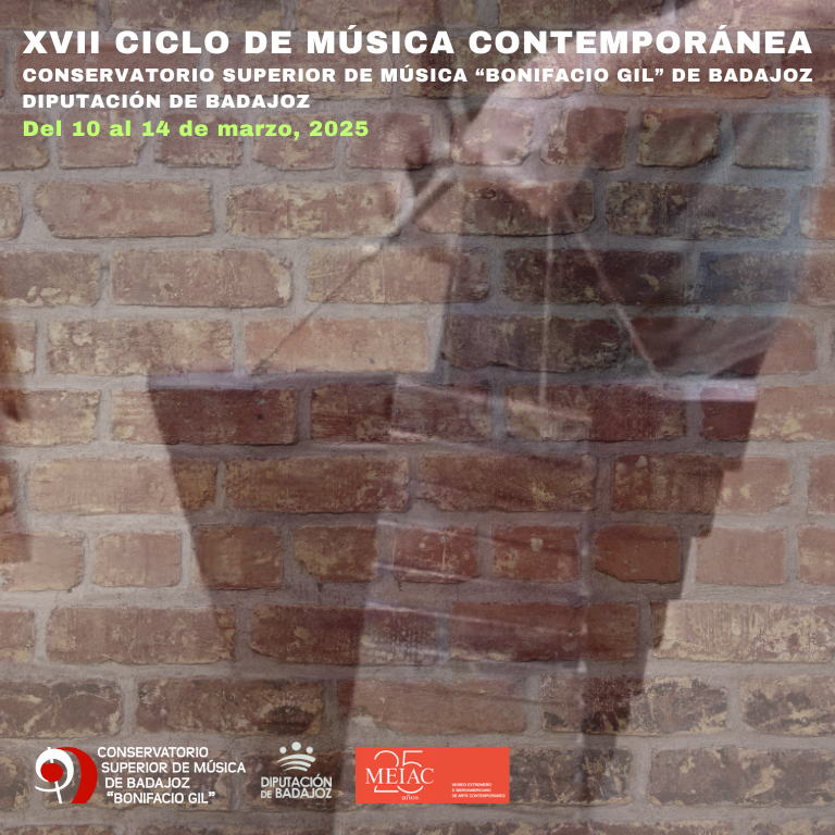 🎶 El Ciclo de Música Contemporánea busca conectar a alumnos y egresados del <a href="/CSMBonifacioGil/">CSM Bonifacio Gil</a> con la música de nueva creación.

La XVII edición (14-20mar) ofrece conciertos en el Palacio Provincial, el conservatorio y el <a href="/museomeiac/">MEIAC</a>.

➕ℹ️ dip-badajoz.es/agenda/index.p…
🌐 #ODS4