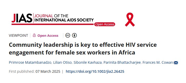 IAS - the International AIDS Society (@iasociety) on Twitter photo 👭 In advance of #InternationalWomensDay, <a href="/jiasociety/">Journal of the IAS</a> has published a special viewpoint on how “Community leadership is key to effective #HIV service engagement for female sex workers in Africa”!
📰 Check out this viewpoint now: onlinelibrary.wiley.com/doi/10.1002/ji…
#IWD2025 #WomensDay 👭 In advance of #InternationalWomensDay, <a href="/jiasociety/">Journal of the IAS</a> has published a special viewpoint on how “Community leadership is key to effective #HIV service engagement for female sex workers in Africa”!
📰 Check out this viewpoint now: onlinelibrary.wiley.com/doi/10.1002/ji…
#IWD2025 #WomensDay