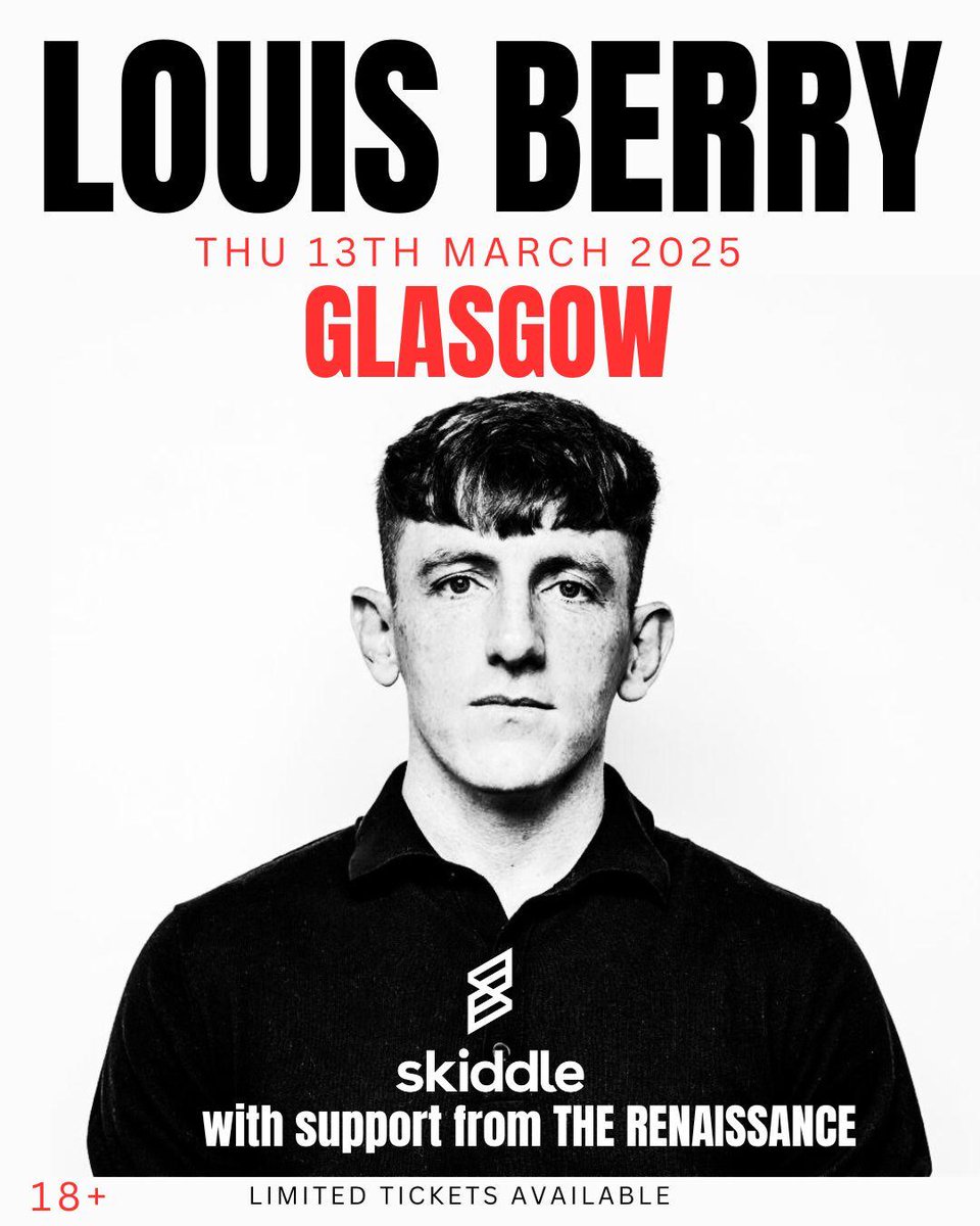 @Renaissance_band (@rennaissancegrp) on Twitter photo Really looking forward to supporting the fabulous <a href="/louisberry/">LOUIS BERRY</a> in <a href="/AudioGlasgow/">Audio Glasgow</a> for our 1st gig back in Glasgow this year, get those tickets while you still can! Really looking forward to supporting the fabulous <a href="/louisberry/">LOUIS BERRY</a> in <a href="/AudioGlasgow/">Audio Glasgow</a> for our 1st gig back in Glasgow this year, get those tickets while you still can!