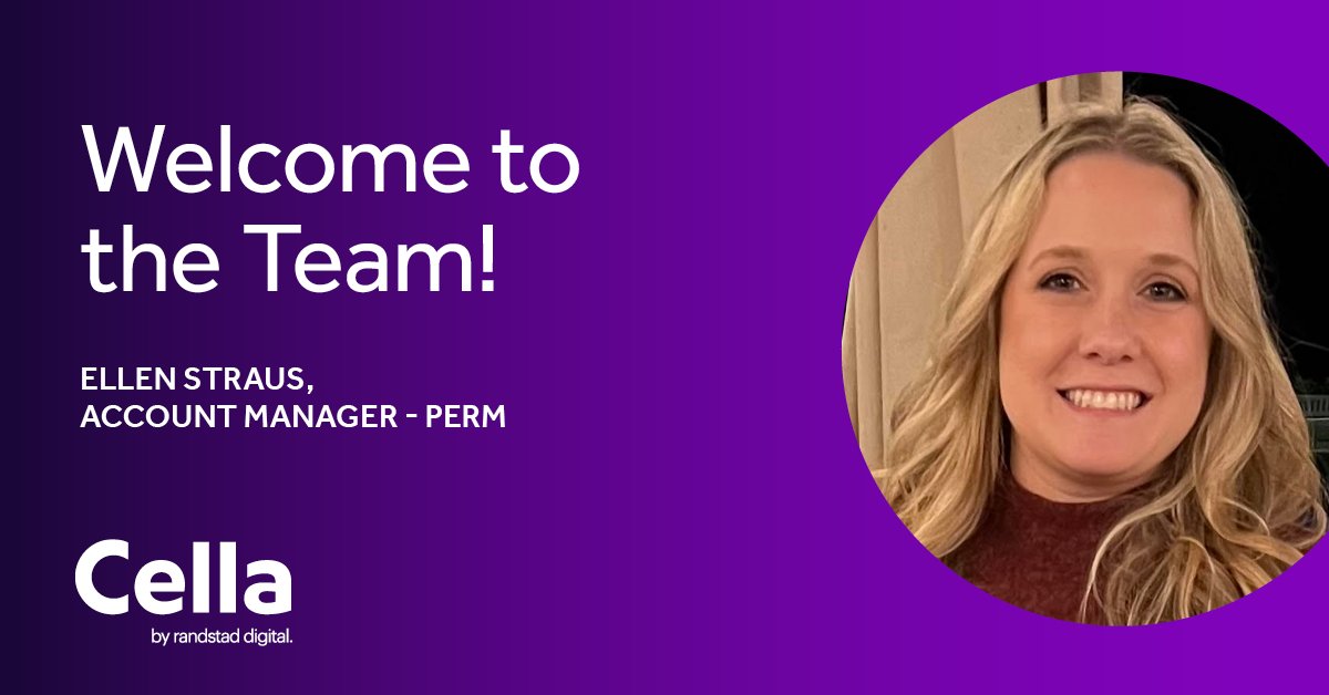 🎉 Big welcome to Ellen Straus! 🎉 

We’re thrilled to have you join Cella’s perm team as our newest Account Manager! Your journey here is just beginning, and we can’t wait to see all the amazing things you’ll accomplish. 🔥

Welcome aboard, Ellen!  #Cella #RandstadDigital