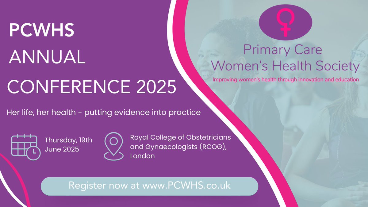 What better way to celebrate International Women's Day than by   registering today to join us at our Annual Conference for UK HCPs on 19th   June <a href="/RCObsGyn/">RoyalCollegeObsGyn</a> pcwhs.co.uk   Let's empower women's health together! #IWD2025 #WomensHealth   #PCWHSConference