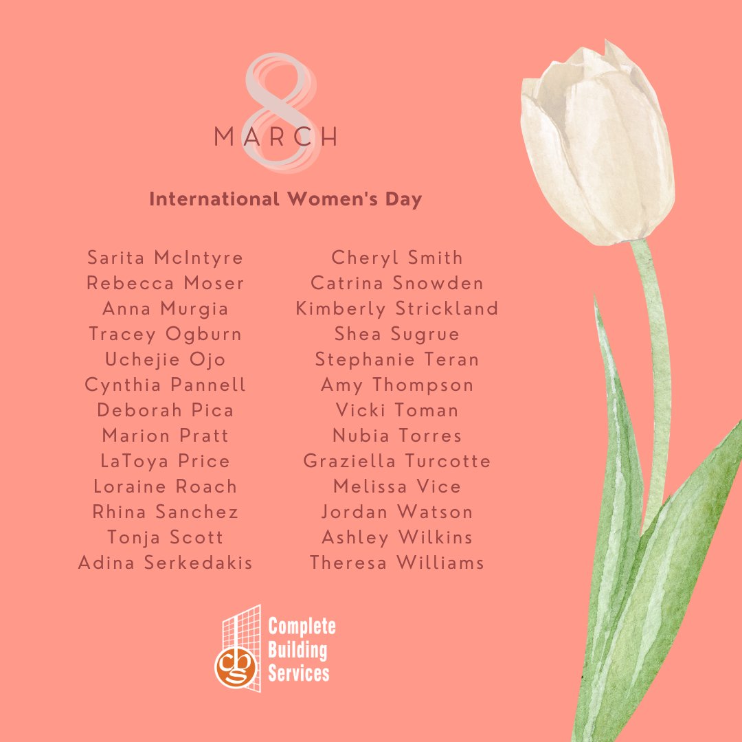 ✨ This one's for the girls! ✨ 

Tomorrow is #InternationalWomen'sDay, and CBS would like to recognize all of our incredibly smart, talented, and hard-working ladies. From Accountants to Project Managers to Chief Engineers - we are proud to encourage their growth and success!