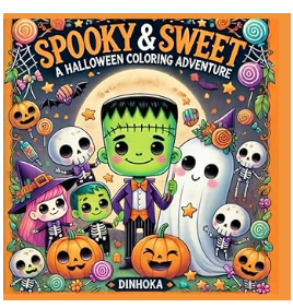 dinhoka_'s tweet photo. Spooky &amp; Sweet: A Halloween Coloring Adventure:
Packed with detailed illustrations of adorable witches, playful ghosts, smiling pumpkins, and a charming cast of characters, each page offers a new scene to color and explore. https://t.co/9H9pGKktXg