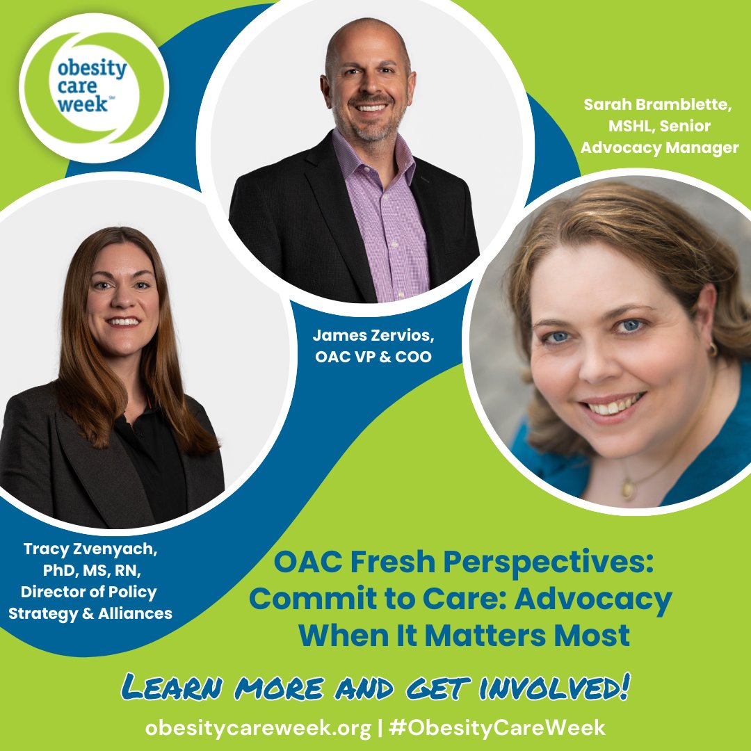As we wrap up Obesity Care Week, we conclude with this message: Advocacy matters now more than ever! Join us for a powerful conversation on why advocacy for obesity care is critical at this moment in time. Be part of the movement for change: bit.ly/4kqTqQt