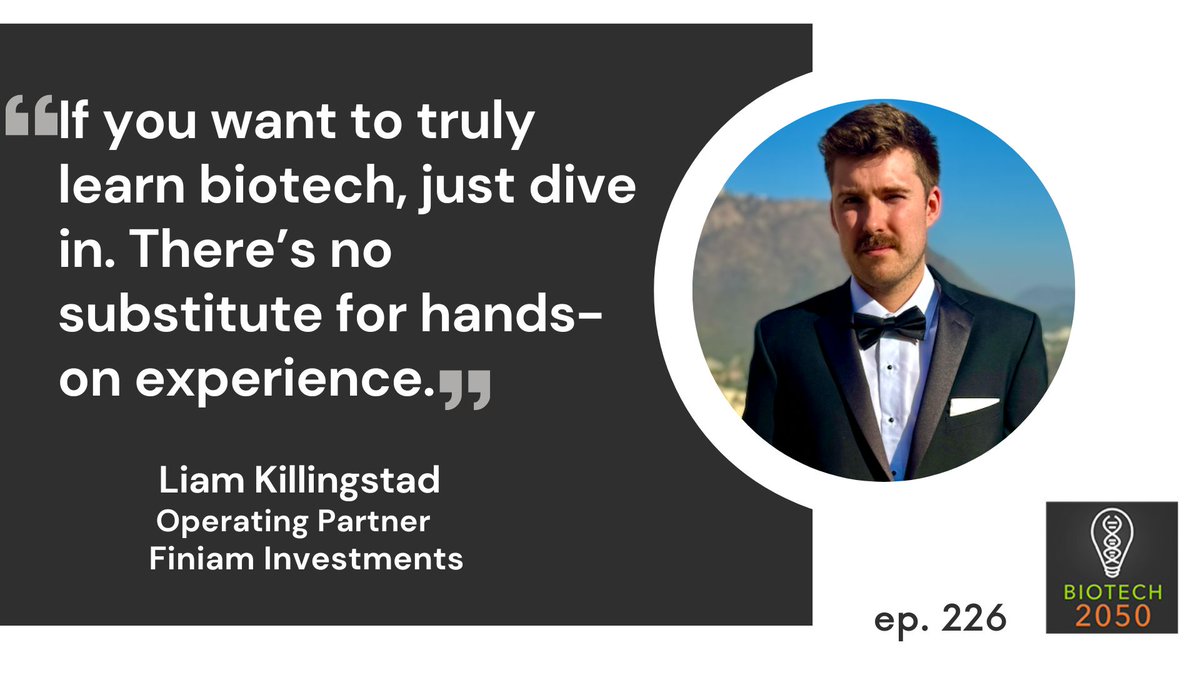 Biotech2050Pod's tweet image. Why are family offices betting on biotech? 💡
On #Biotech2050, @LiamKillingstad of Finiam Investments joins @aloktayi to discuss family office strategies, co-creating companies, &amp;amp; investing through personal passion
🎧 Listen: on.soundcloud.com/cJrLT5M9niraP6… 
#BiotechInvesting #Biotech