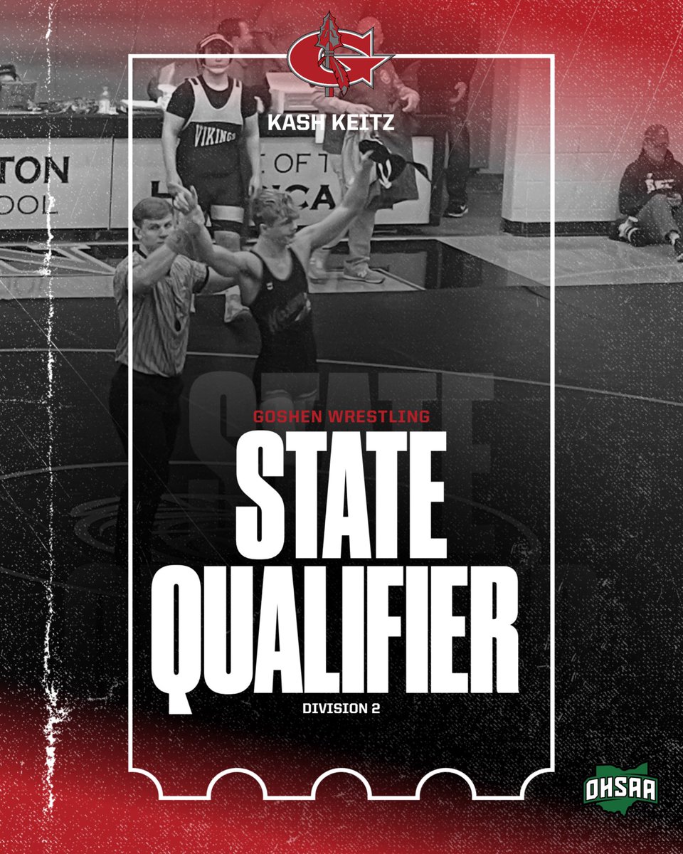 Shane Elkin (@shaneelkin48) on Twitter photo Good luck to Gage Croley and Kash Keitz as they compete in the OHSAA State Wrestling Tournament this weekend. GO WARRIORS!
#YuttaHey #Family #WarriorPride
<a href="/GoshenLocal/">Goshen Local Schools</a> <a href="/GoshenWarriors/">Goshen High School</a> <a href="/Goshen_Athletic/">Goshen Warrior Athletics</a> <a href="/GHS_OH_Football/">Goshen Warriors Football</a> Good luck to Gage Croley and Kash Keitz as they compete in the OHSAA State Wrestling Tournament this weekend. GO WARRIORS!
#YuttaHey #Family #WarriorPride
<a href="/GoshenLocal/">Goshen Local Schools</a> <a href="/GoshenWarriors/">Goshen High School</a> <a href="/Goshen_Athletic/">Goshen Warrior Athletics</a> <a href="/GHS_OH_Football/">Goshen Warriors Football</a>