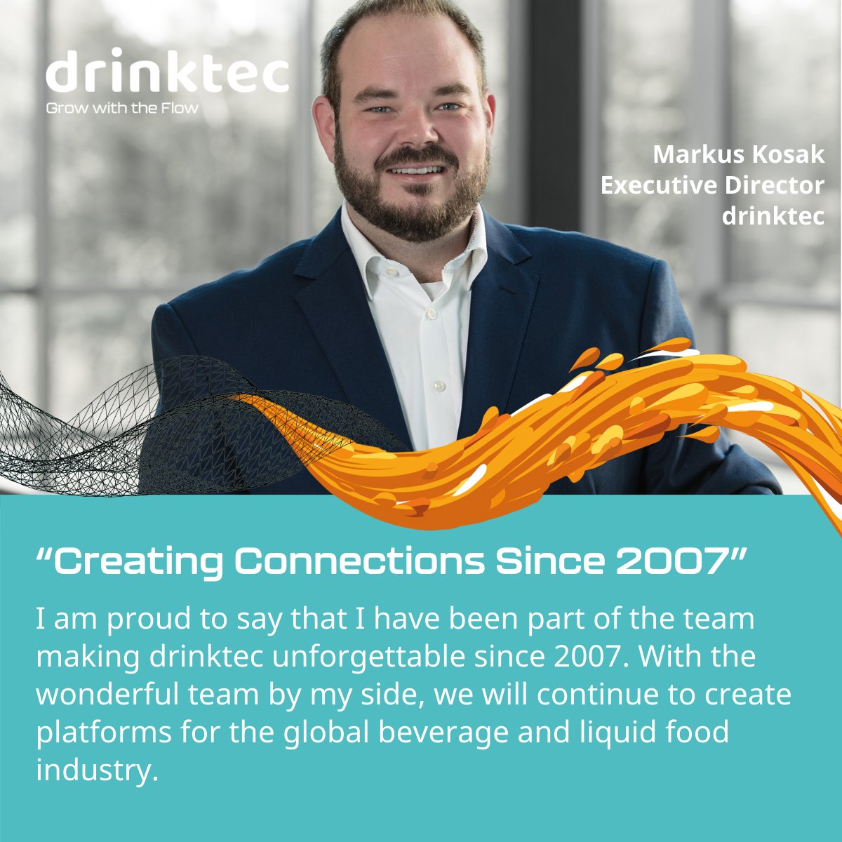 Since 2007, #drinktec has been a key platform for the global #beverage and #liquidfood industry 🌎, bringing together #innovators and #leaders to shape the future. With a dedicated team at the helm, we continue to create unforgettable experiences for all participants.