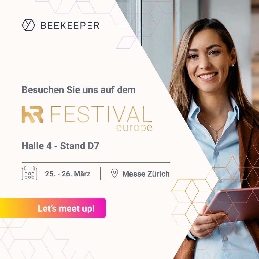 Lust auf ein Gratisticket? 👉 bkpr.biz/4jRZP76 Am 25.-26. März sind wir in Zürich auf dem HR Festival Europe. Jetzt anmelden &amp; mit uns über die Trends in der operativen Arbeit diskutieren.