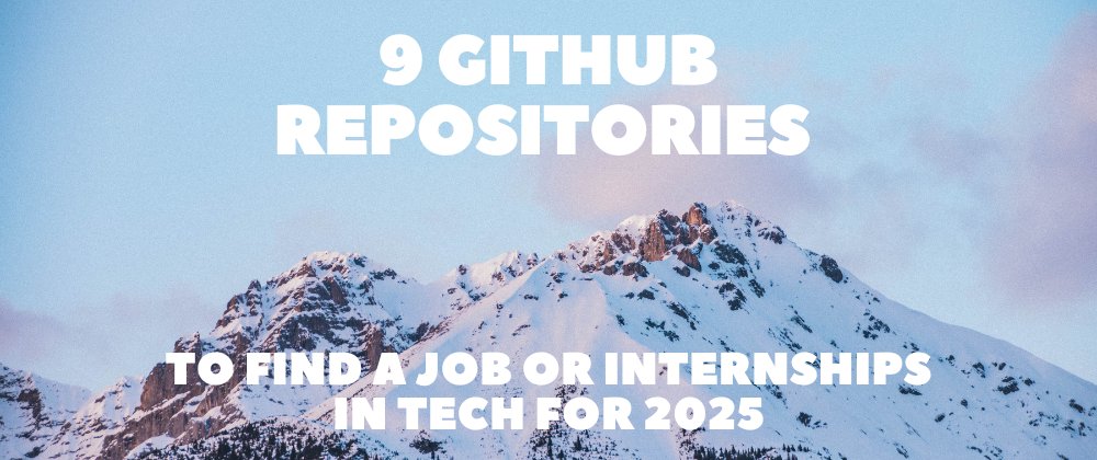 Dev_suite's tweet photo. 9 GitHub Repositories to Find a Job or Internships in Tech for 2025 📚🔥

While GitHub is primarily known for version control and hosting code, it also hides some of the best resources for tech jobs and internships.

Thread 🧵👇

@madzadev curated 9 favourite repositories with amazing career opportunities, divided across categories and with application links for each.