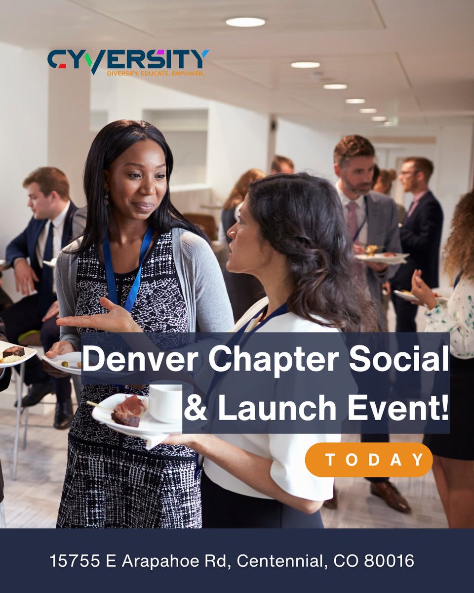 🚨 Today’s the Day! 🚨

The Cyversity Denver Chapter Social &amp; Launch Event is happening TONIGHT! 🎉

📅 Date: Today! – March 7, 2025
📍 Location: Celebrity Lanes, Centennial, CO
⏰ Time: 6:30 PM - 8:30 PM

#Cybersecurity #IT #Networking #DiversityInTech