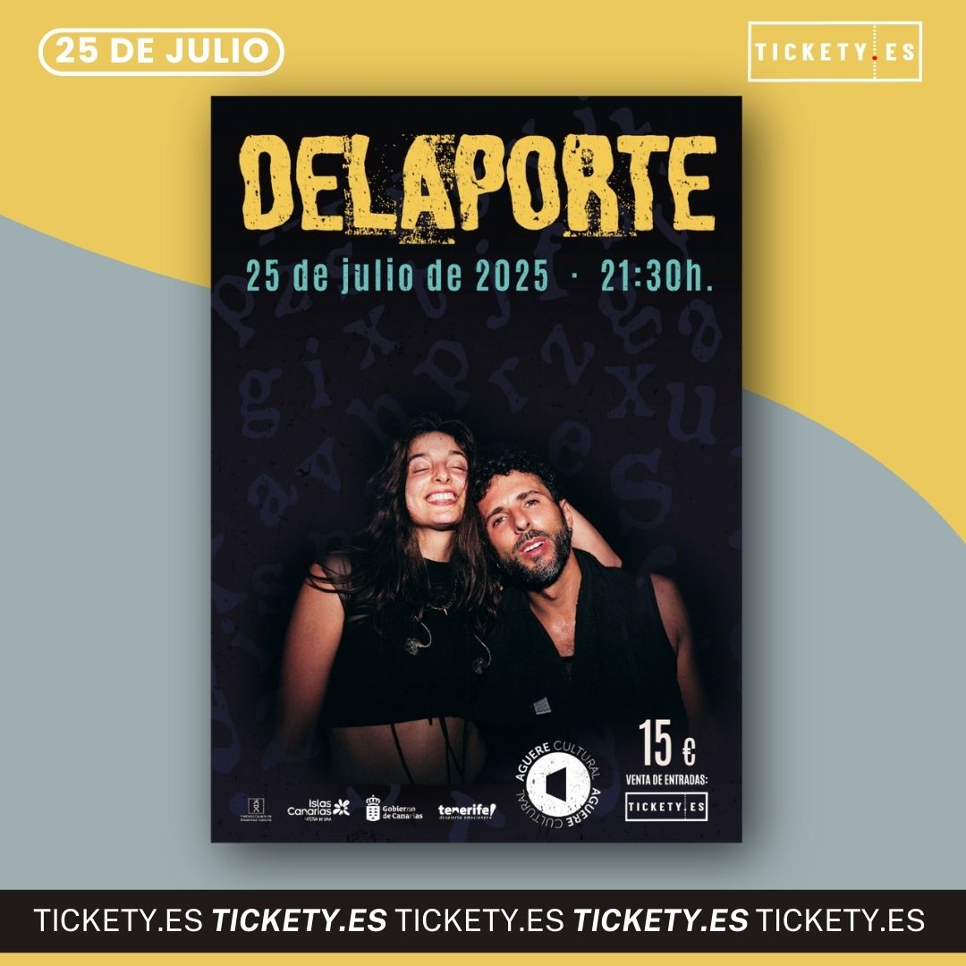 💥¡𝗗𝗘𝗟𝗔𝗣𝗢𝗥𝗧𝗘! 🎶​ Sandra Delaporte y Sergio Salvi visitan la ciudad del Adelantado con un concierto único el próximo mes de julio. ¡No te lo pierdas!

🎟️ tickety.es/event/delaport…

⏰ 21:30h.
📅 25 de julio
📍 Aguere Cultural - La Laguna - Tenerife