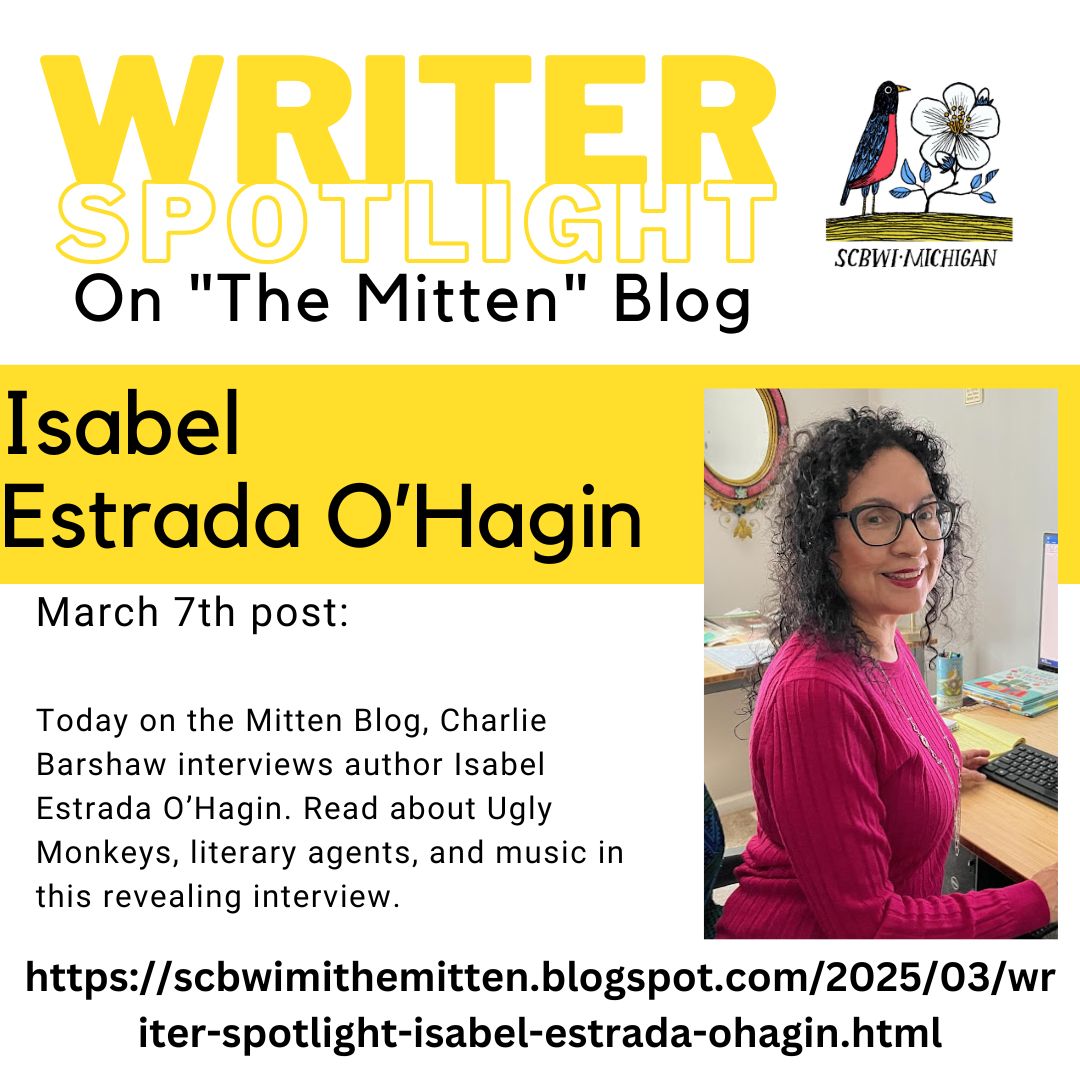 SCBWI Michigan (@scbwimichigan) on Twitter photo Music, writing, & community! 🎶📚 Don't miss Charlie Barshaw's interview with Isabel Estrada O'Hagin on The Mitten, March 7th! <a href="/CharlieBarshaw/">Charlie Barshaw</a> #MichiganAuthors #WritingCommunity #TheMitten #writerscommunity #scbwi Music, writing, & community! 🎶📚 Don't miss Charlie Barshaw's interview with Isabel Estrada O'Hagin on The Mitten, March 7th! <a href="/CharlieBarshaw/">Charlie Barshaw</a> #MichiganAuthors #WritingCommunity #TheMitten #writerscommunity #scbwi