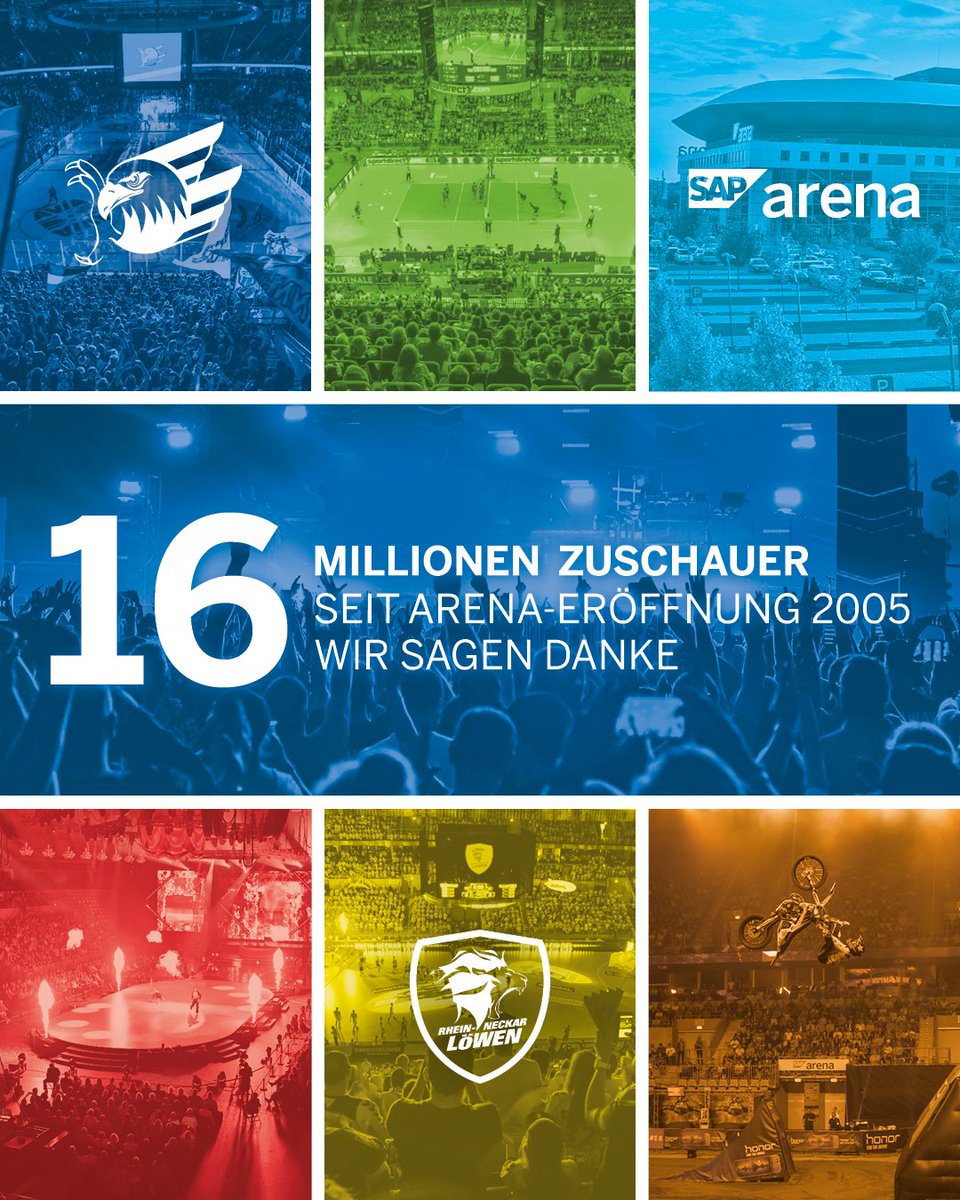 SAP Arena (@sap_arena) on Twitter photo Der Countdown läuft ⏳: Heute Abend begrüßen wir beim Heimspiel unserer <a href="/adlermannheim/">Adler Mannheim</a> den 16-millionsten Besucher der SAP Arena 🎉🏟! Seid gespannt, wer es wird 🤗! Vielleicht gehst ja genau DU als Jubiläumsbesucher in die Geschichte der SAP Arena ein ... Der Countdown läuft ⏳: Heute Abend begrüßen wir beim Heimspiel unserer <a href="/adlermannheim/">Adler Mannheim</a> den 16-millionsten Besucher der SAP Arena 🎉🏟! Seid gespannt, wer es wird 🤗! Vielleicht gehst ja genau DU als Jubiläumsbesucher in die Geschichte der SAP Arena ein ...