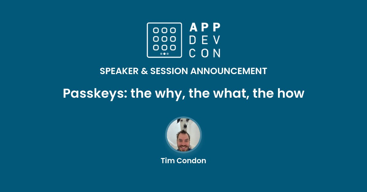 Appdevcon's tweet image. Say goodbye to passwords! Tim Condon (@0xTim) on passkeys at #appdevcon2025. Learn more: appdevcon.nl/session/passke…
#cybersecurity #dataprotection #digitalsecurity #authentication #techinnovation