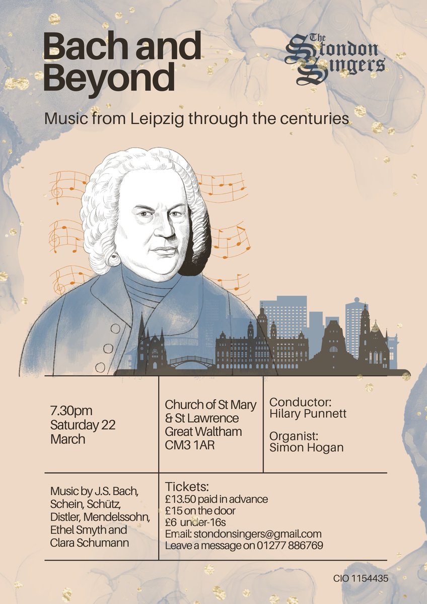 Looking forward to this upcoming concert, exploring the music of Leipzig through the centuries, beginning with Bach. The choir are sounding wonderful!