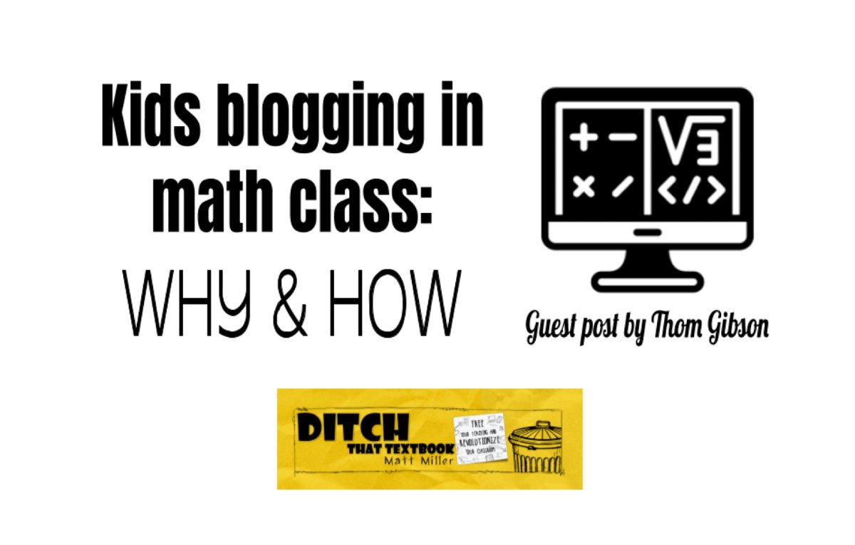 Gauging if your students understand the "whys" behind a math concept can be tricky.  

Blogging in math class can give us a window into their thinking.

Interested in getting started? Check out "Kids blogging 💻 in math class: Why and how" f.mtr.cool/btolkuzlkr