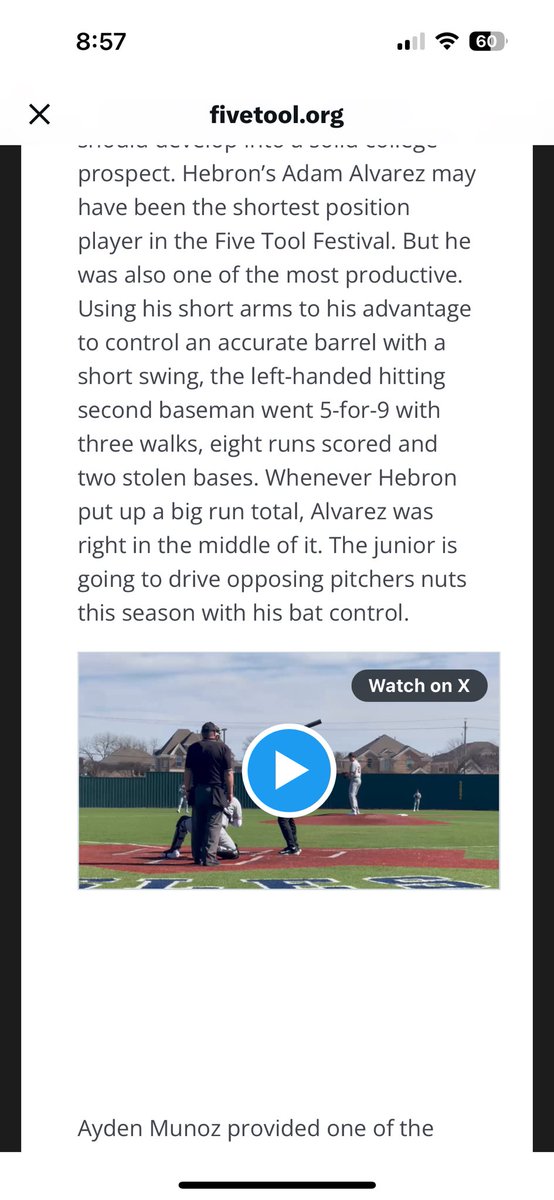 Adam Alvarez (@adamalva08) on Twitter photo Thank you for the write up. <a href="/FiveToolTexas/">✭Five Tool Texas✭</a> <a href="/FiveTool/">Five Tool Baseball</a> <a href="/Coach_Mac6/">Julius McDougal JR</a> <a href="/m_foxcroft/">Maxwell Foxcroft</a> <a href="/CodyMCramer/">Cody Cramer</a> <a href="/Coach_ChrisR/">Coach Chris R</a> <a href="/DustinLMcComas/">Dustin McComas</a> Thank you for the write up. <a href="/FiveToolTexas/">✭Five Tool Texas✭</a> <a href="/FiveTool/">Five Tool Baseball</a> <a href="/Coach_Mac6/">Julius McDougal JR</a> <a href="/m_foxcroft/">Maxwell Foxcroft</a> <a href="/CodyMCramer/">Cody Cramer</a> <a href="/Coach_ChrisR/">Coach Chris R</a> <a href="/DustinLMcComas/">Dustin McComas</a>