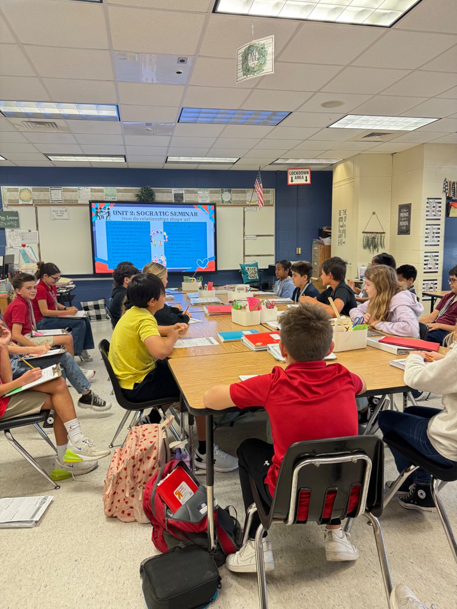 Completely blown away by my kiddos yesterday during our Unit 2-Socratic Seminar: How can relationships shape us? Their thought-provoking, open ended questions and their ability to interpret multiple texts and make connections was incredible! Proud teacher moment! <a href="/oms_bulldogs/">Oakridge Bulldogs</a>