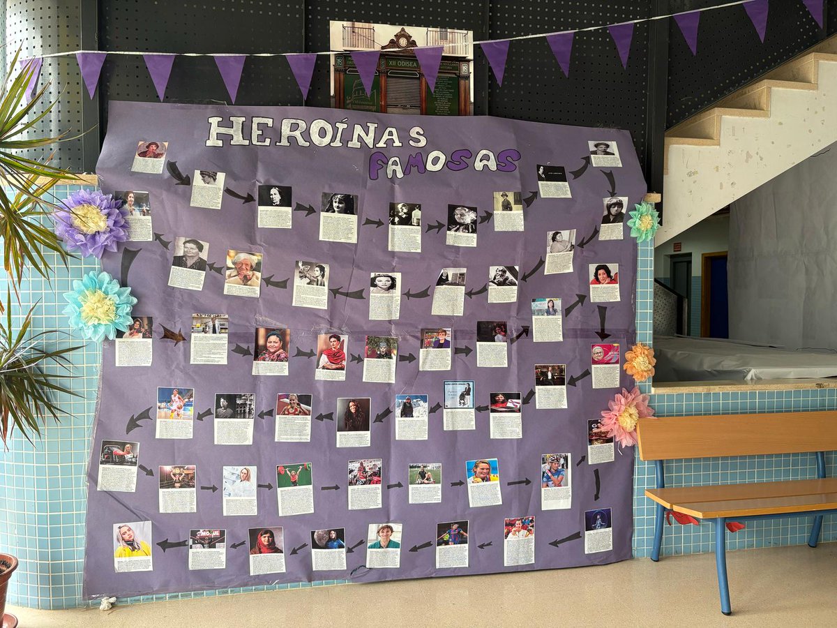 Celebramos el día de la mujer con muchas actividades,  entre ellas  ésta exposición.