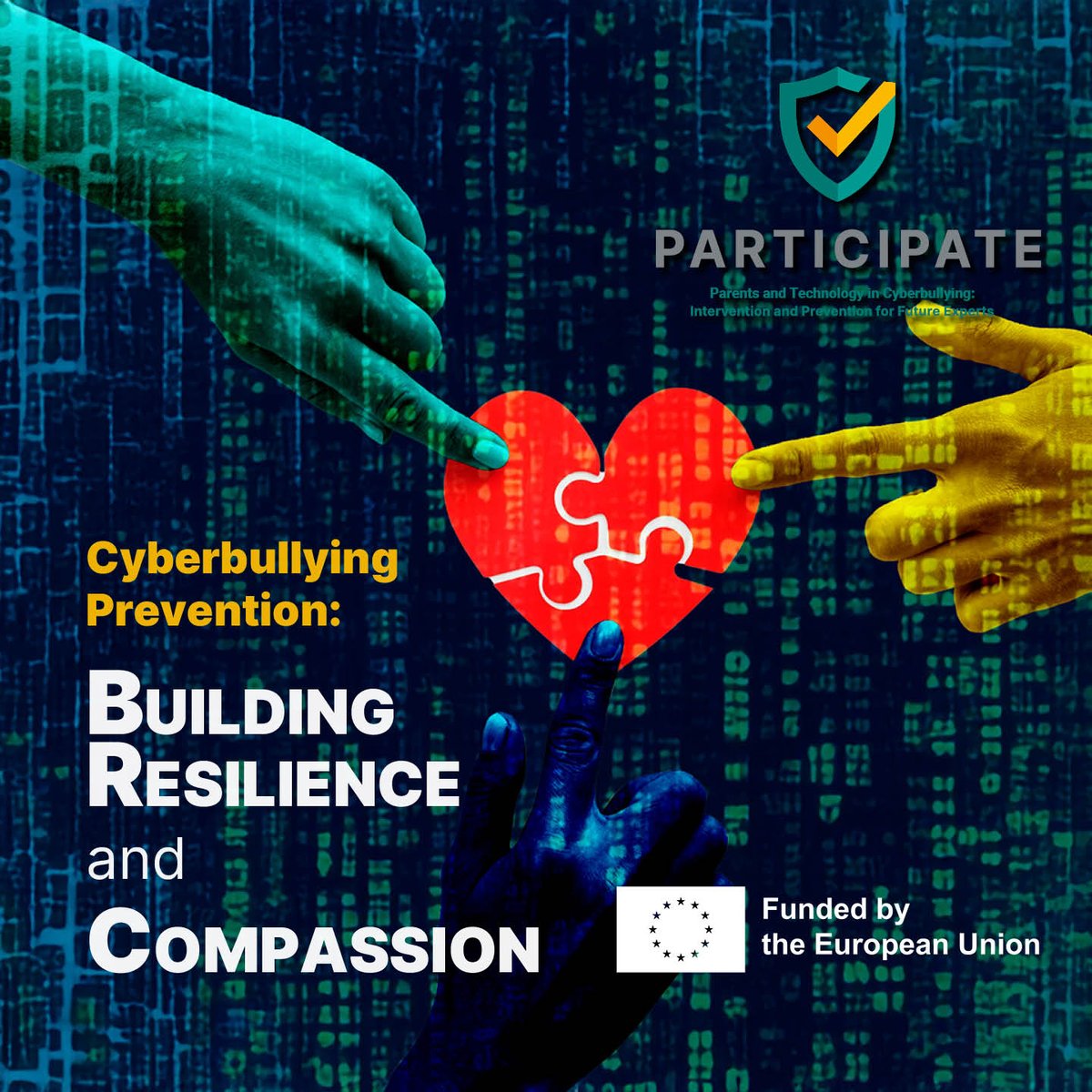 PARTICIPATE (@participate_eu) on Twitter photo 📢 Cyberbullying prevention starts with building resilience & compassion!
Check out the article: 🔗msca-participate.eu/cyberbullying-…
#PARTICIPATE
<a href="/DCU/">Dublin City University</a>
@Aarhus
<a href="/UniStavanger/">Universitetet i Stavanger</a>
<a href="/Intl_Parents/">Parents International</a>
<a href="/Dell/">Dell</a>
<a href="/SchoolHeadsESHA/">ESHA</a>
<a href="/Foroige/">Foróige</a>
<a href="/GoldsmithsUoL/">Goldsmiths, University of London</a>
<a href="/ISPCCChildline/">ISPCC</a>
<a href="/Webwise_Ireland/">Webwise</a> 📢 Cyberbullying prevention starts with building resilience & compassion!
Check out the article: 🔗msca-participate.eu/cyberbullying-…
#PARTICIPATE
<a href="/DCU/">Dublin City University</a>
@Aarhus
<a href="/UniStavanger/">Universitetet i Stavanger</a>
<a href="/Intl_Parents/">Parents International</a>
<a href="/Dell/">Dell</a>
<a href="/SchoolHeadsESHA/">ESHA</a>
<a href="/Foroige/">Foróige</a>
<a href="/GoldsmithsUoL/">Goldsmiths, University of London</a>
<a href="/ISPCCChildline/">ISPCC</a>
<a href="/Webwise_Ireland/">Webwise</a>
