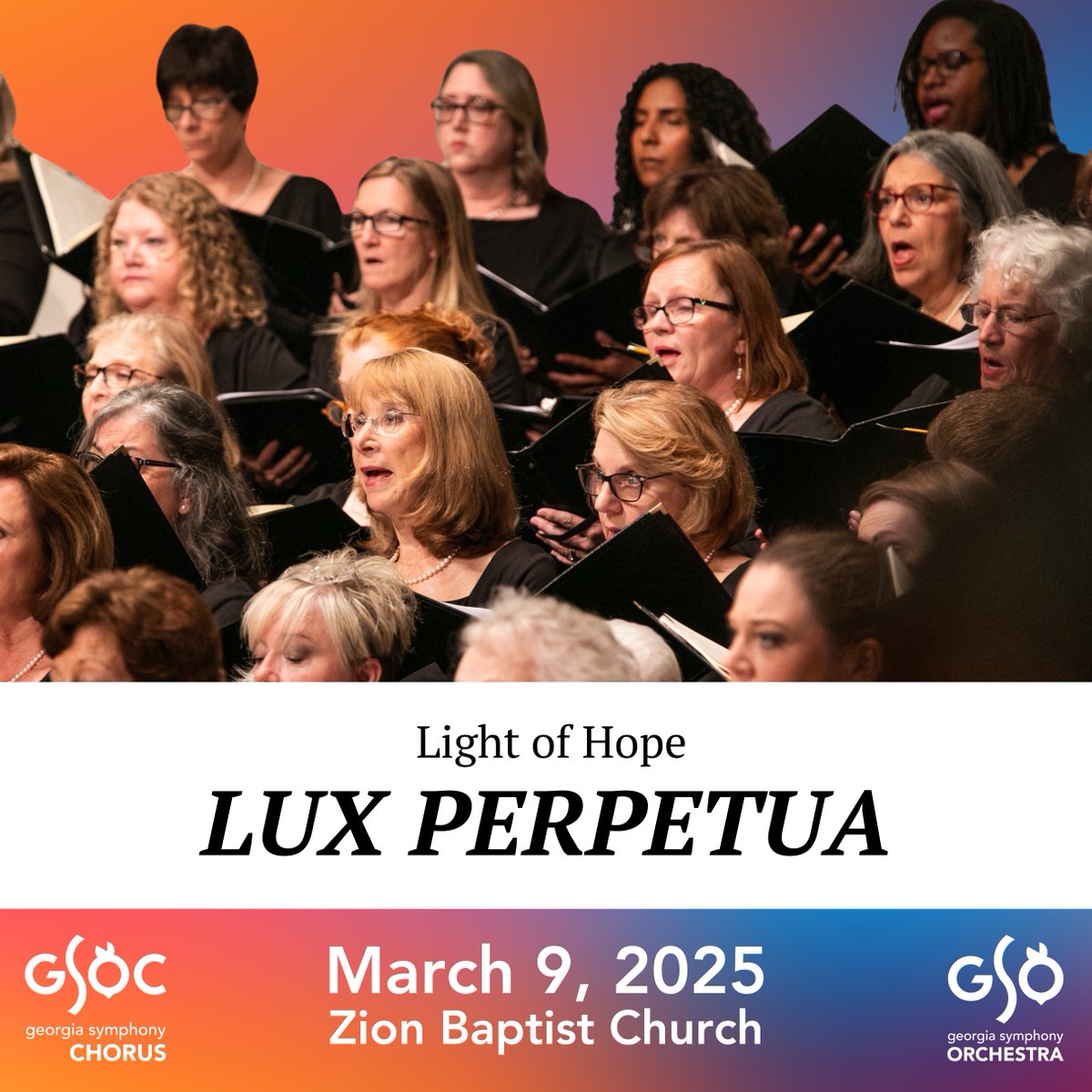 This Sunday, don't miss out on a special afternoon of music! Experience the GSO Chorus and Orchestra in a transcendent concert, featuring Gabriel Fauré’s 𝑅𝑒𝑞𝑢𝑖𝑒𝑚,  and other great music!

Get your tickets now! 🎟️ georgiasymphony.org/event/lux-perp…