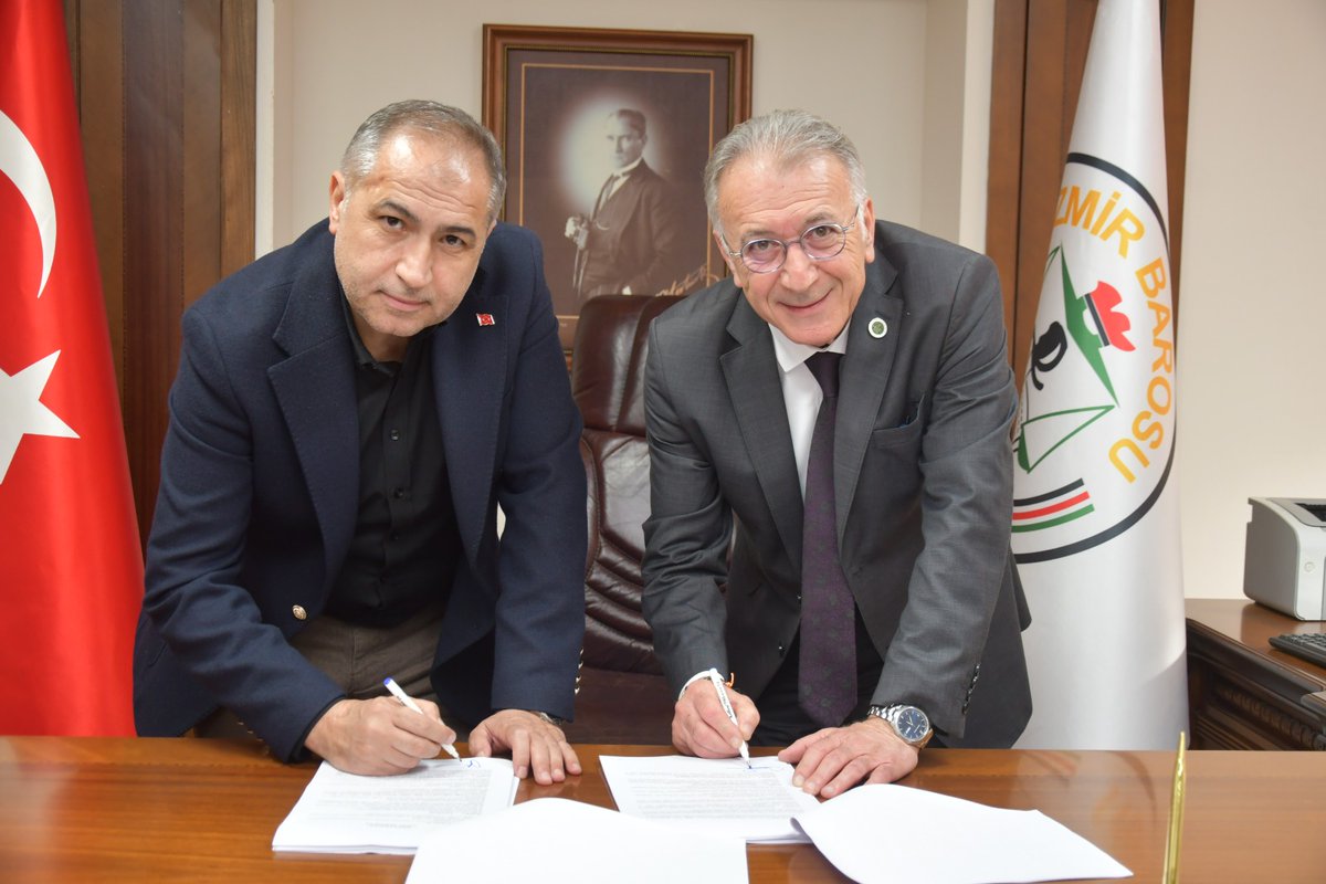 İzmir Baro Başkanlığı ve İzmir Barosu İktisadi İşletmesi ve bağlı işyerleri işletme toplu iş sözleşmesi 7 Mart 2025 tarihinde İzmir Barosunda imzalandı. tezkoopis.org/izmir-baro-bas…