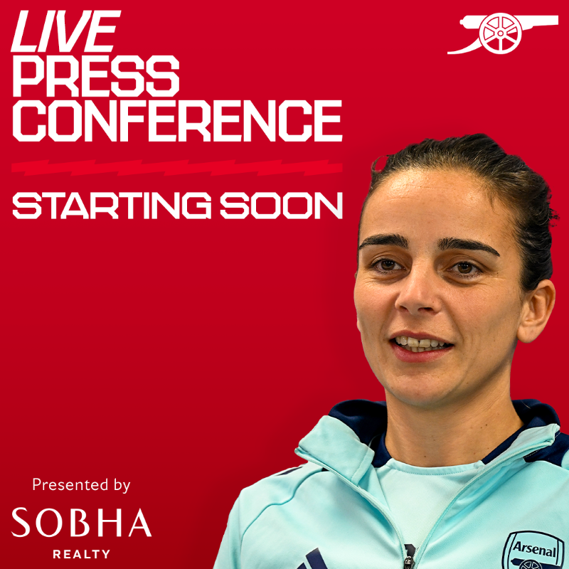ArsenalWFC's tweet photo. 🎙️ Starting soon: press conference

Tune in as our head coach, Renée Slegers, previews Sunday's @AdobeWFACup quarter-final against Liverpool 👇
