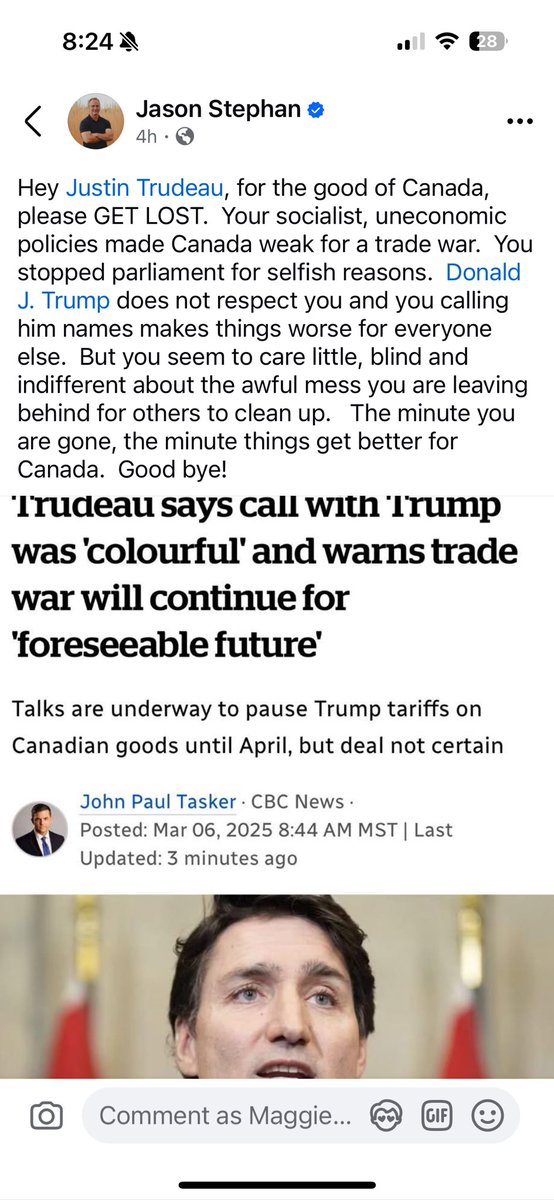 Tired AB Nurse (@tired_albertan) on Twitter photo An embarrassing take from an embarrassment of an MLA. Jason Stephan or Red Deer south, everybody. What a joke this small, weasel of a man is. <a href="/ABDanielleSmith/">Danielle Smith</a> contain your man #abpoli #CanadaUSTradeWar An embarrassing take from an embarrassment of an MLA. Jason Stephan or Red Deer south, everybody. What a joke this small, weasel of a man is. <a href="/ABDanielleSmith/">Danielle Smith</a> contain your man #abpoli #CanadaUSTradeWar